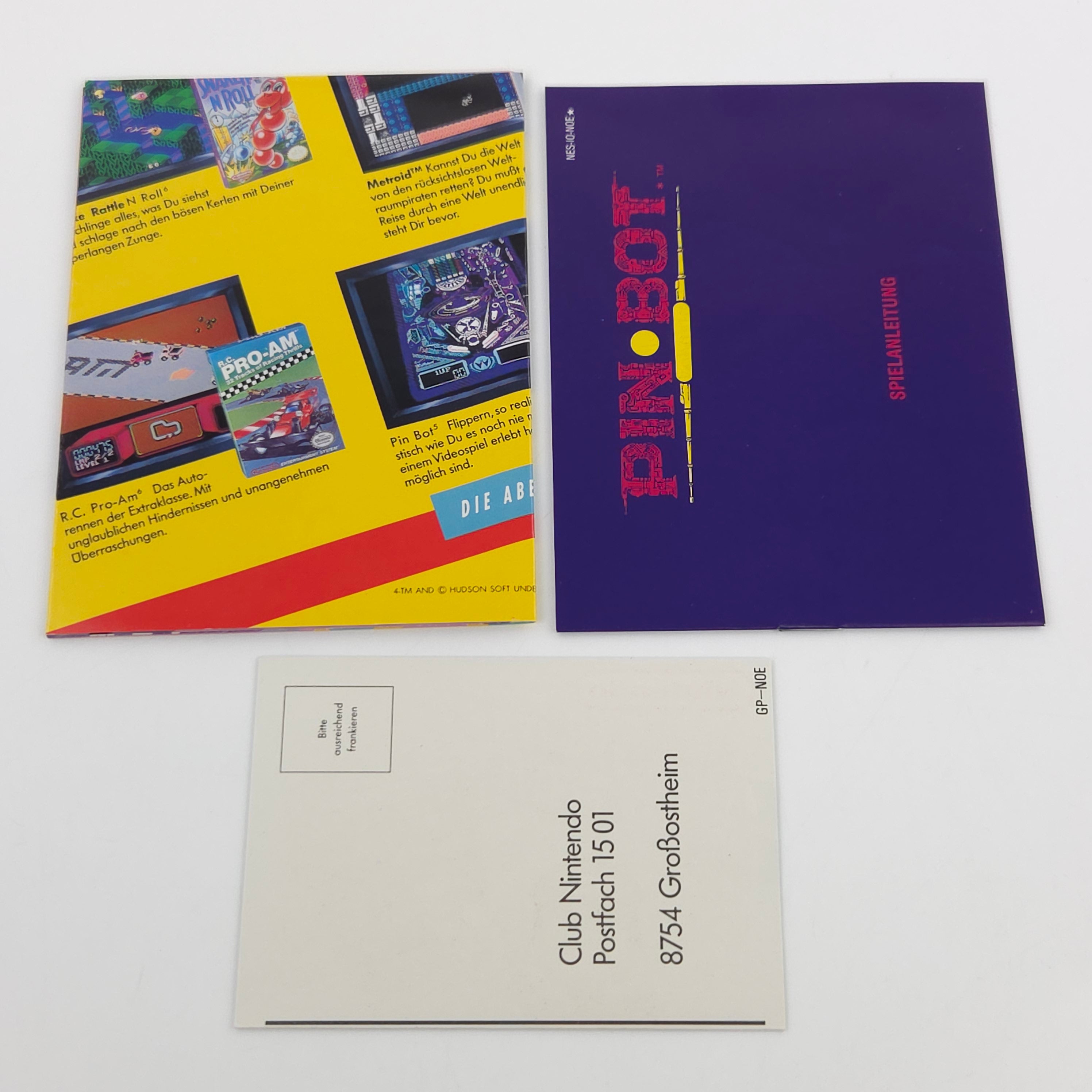 Nintendo NES Spiel – Pin Bot (OVP CIB PAL-B)