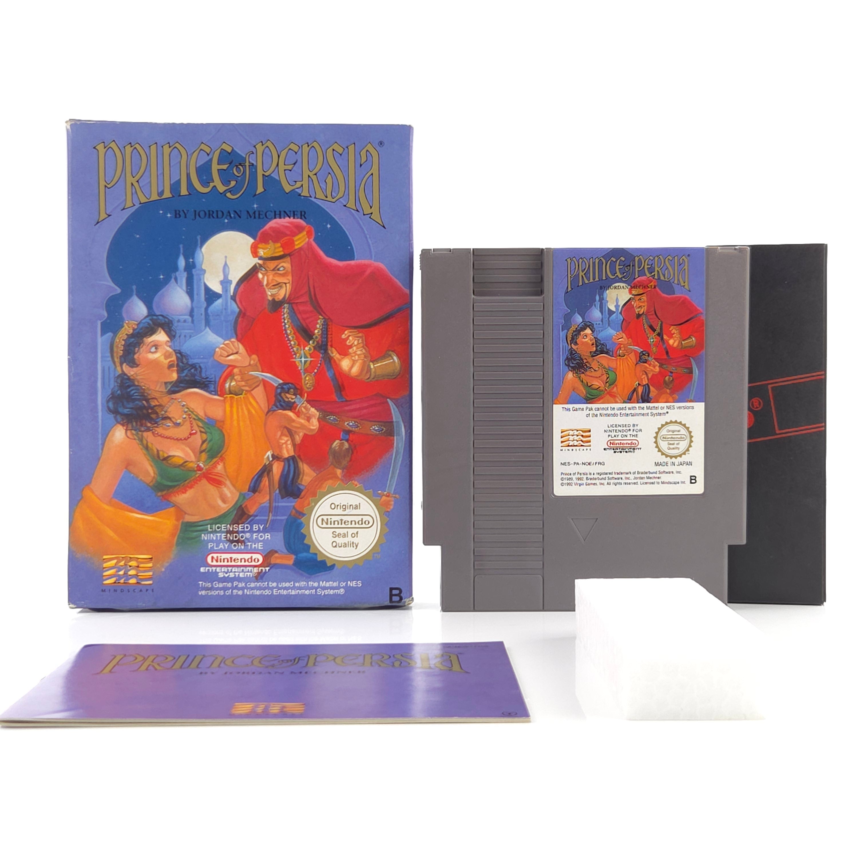 Nintendo NES Spiel Prince of Persia OVP Komplett PAL NOE