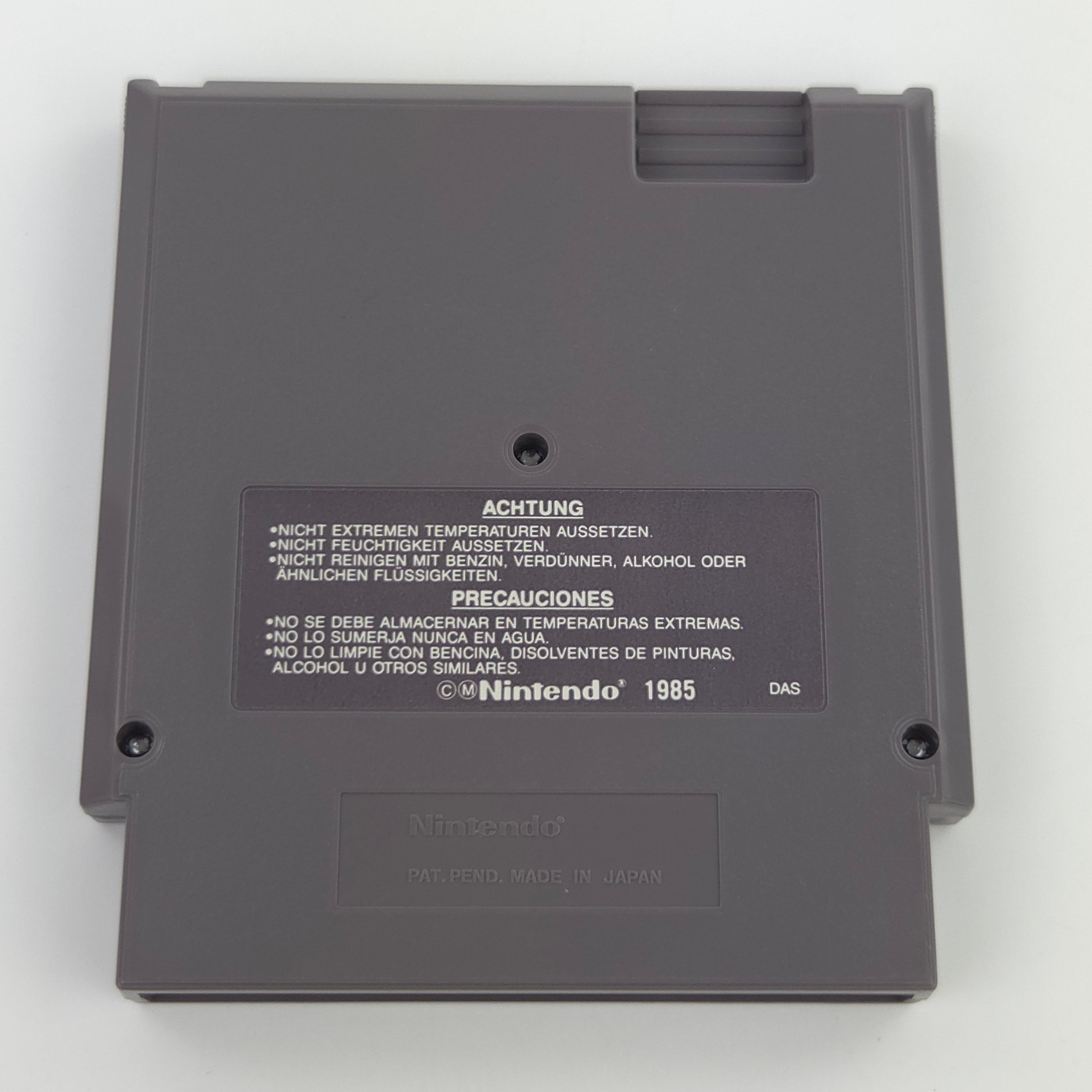 Nintendo NES Spiel Punch-Out!! Modul Schutzhülle PAL NOE