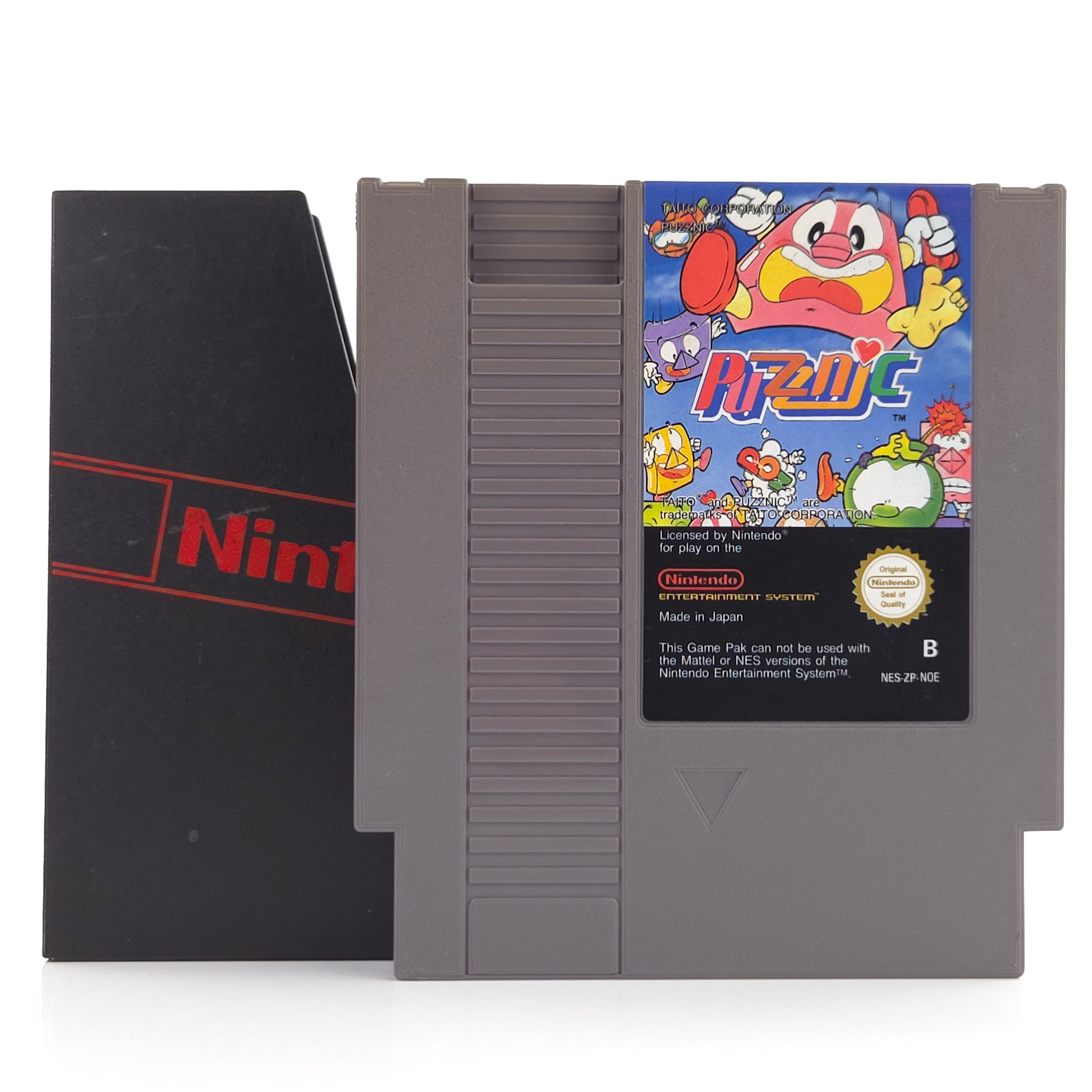 NES Spiel Puzznic Modul Schuber PAL-B NOE Cartridge