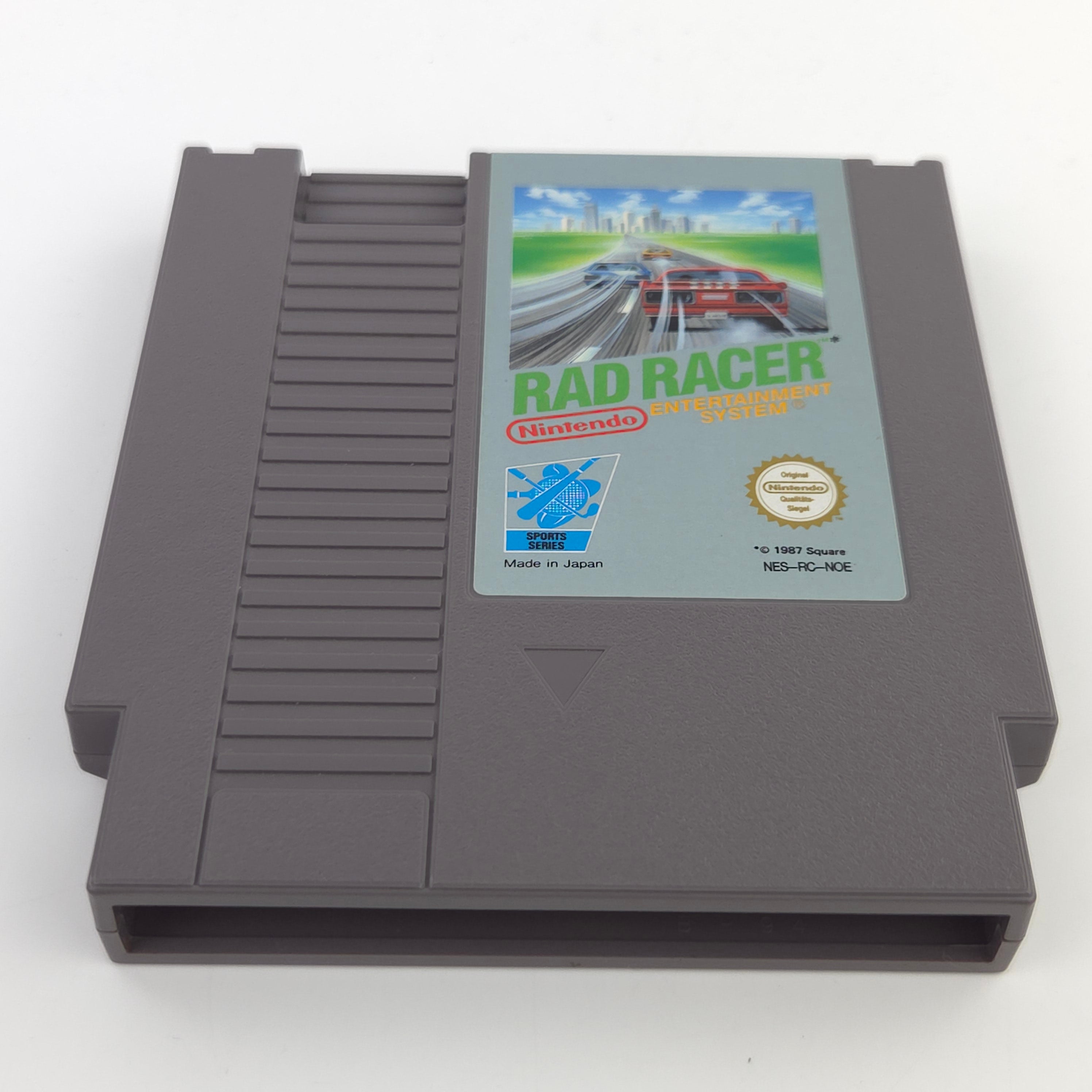 Nintendo NES Spiel Rad Racer Modul Schutzhülle PAL NOE