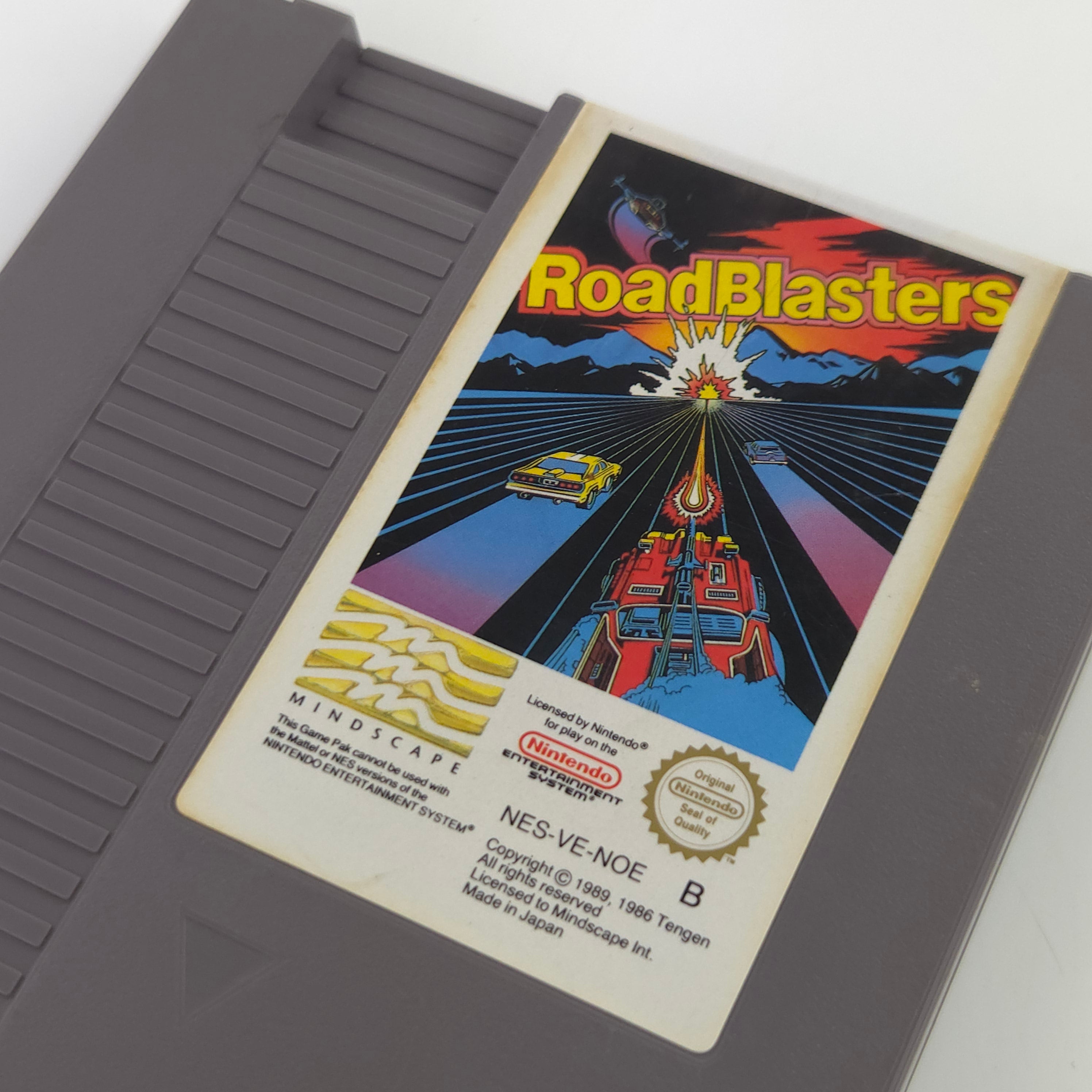NES Spiel RoadBlasters Modul Schutzhülle PAL NOE