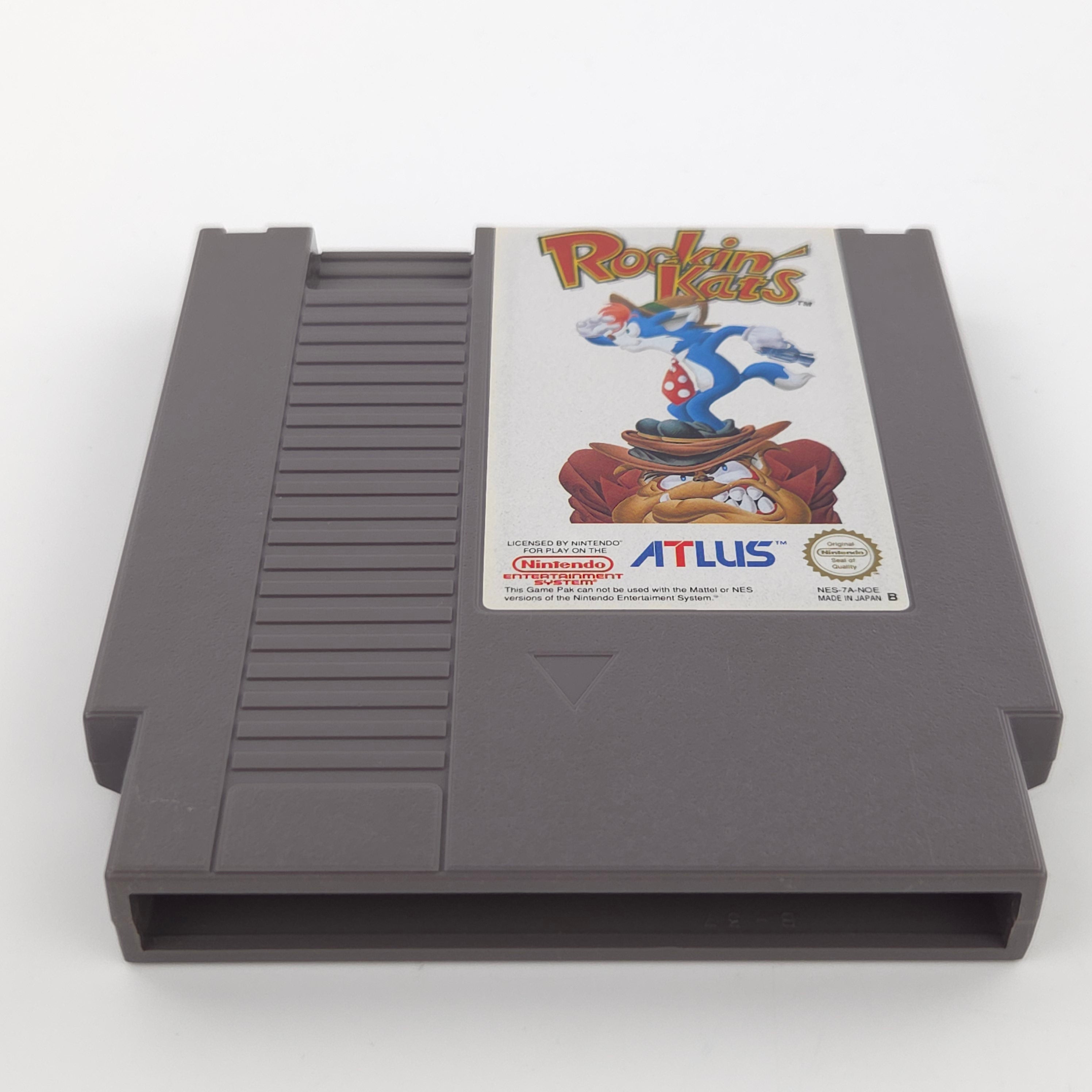 Nintendo NES Spiel Rockin Kats Modul Schuber PAL NOE