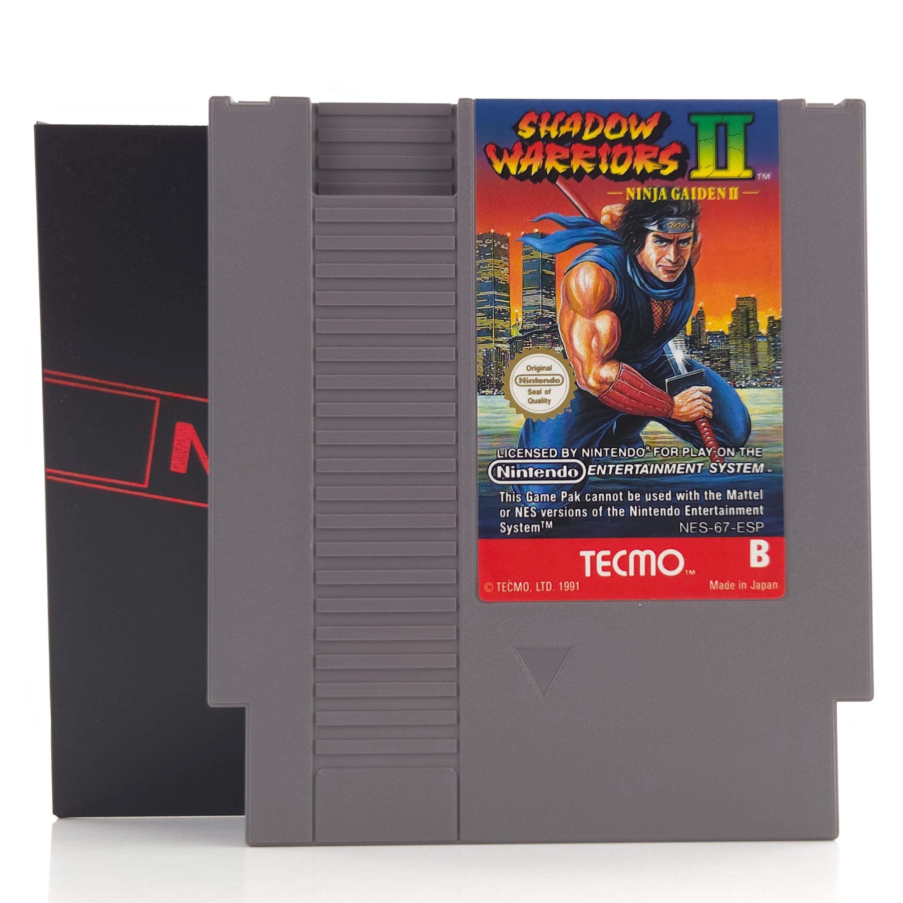 Nintendo NES Spiel Shadow Warriors II Ninja Gaiden Schuber