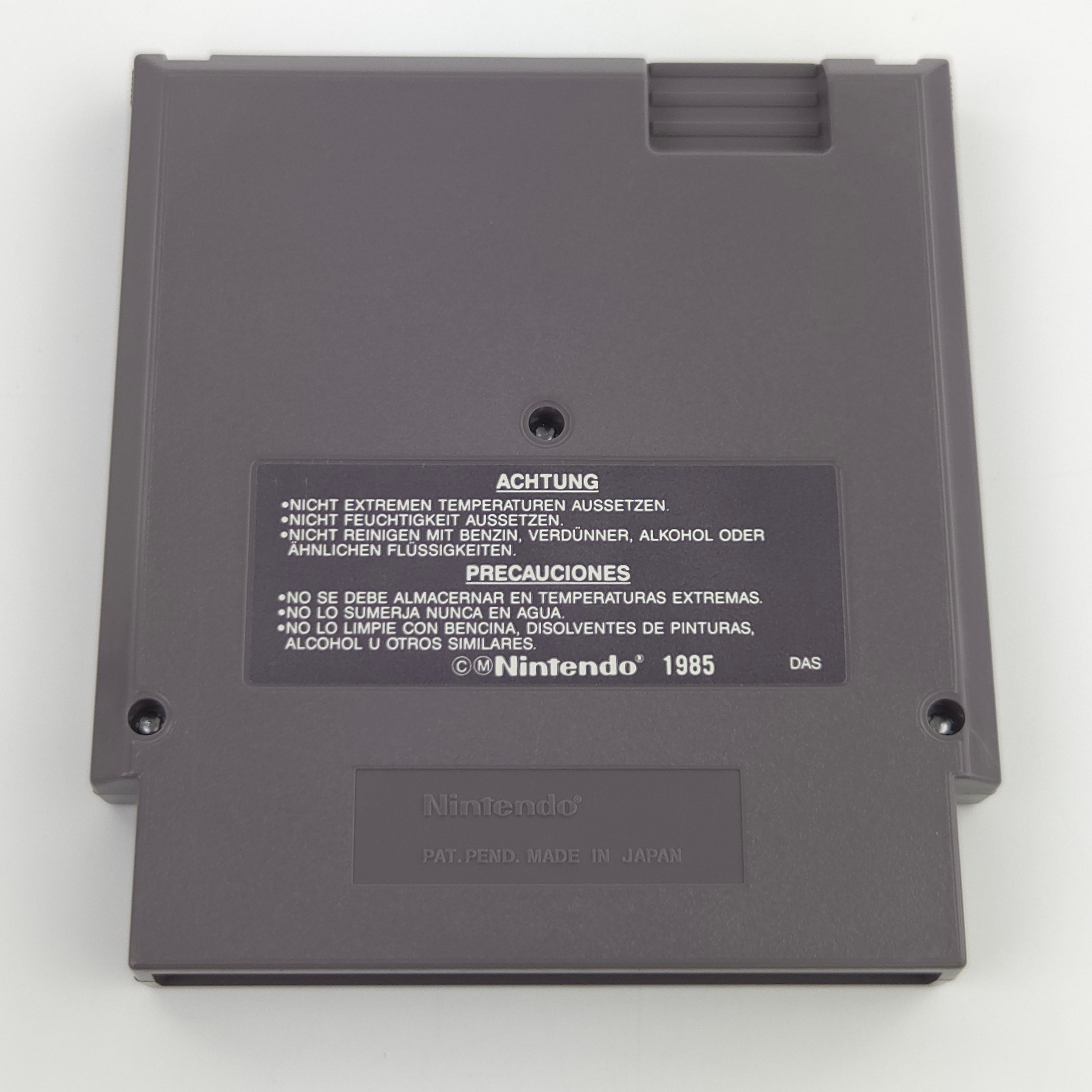 NES Spiel Silent Service Modul Schutzhülle PAL B EEC