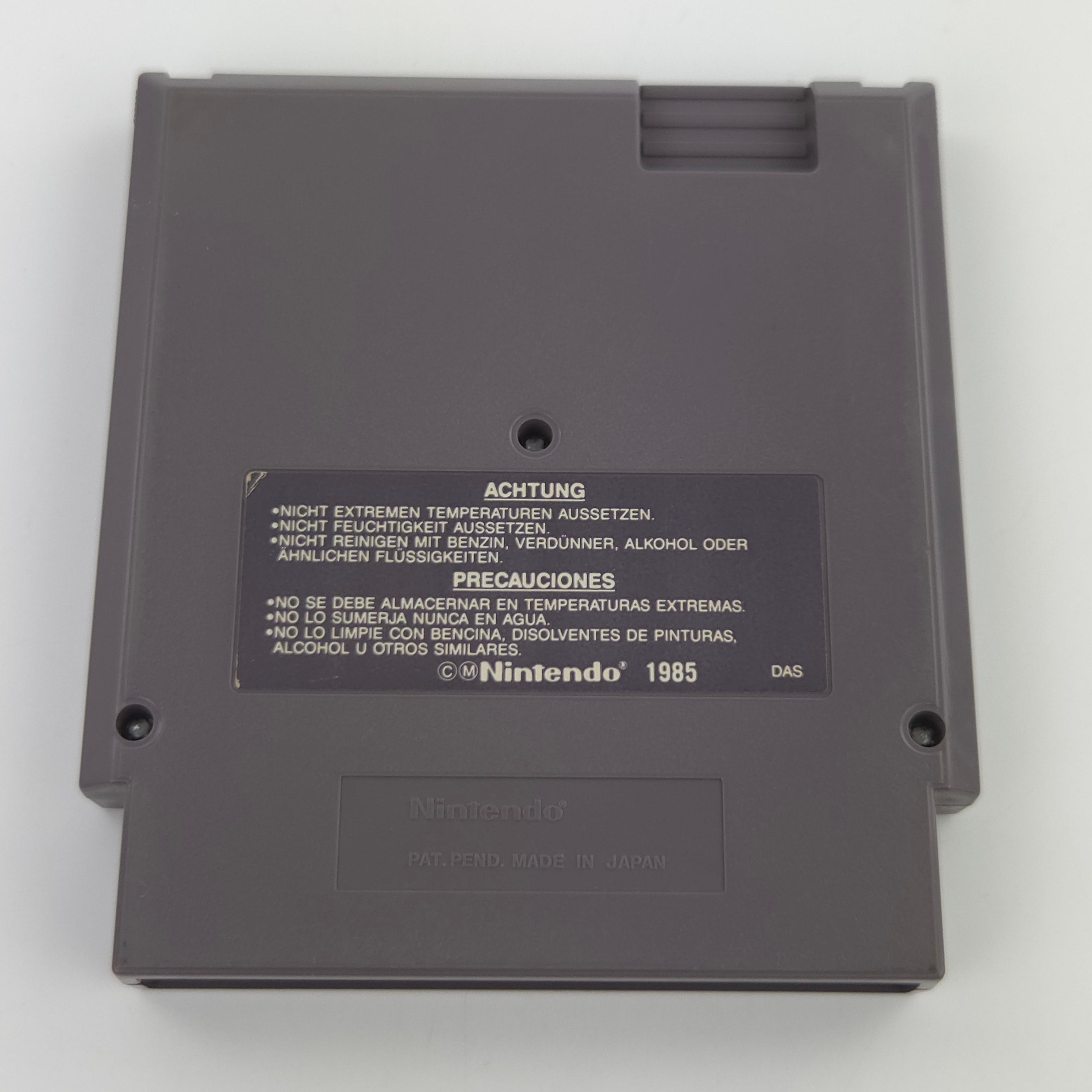 Nintendo NES Spiel Skate or Die Modul Schutzhülle PAL-B