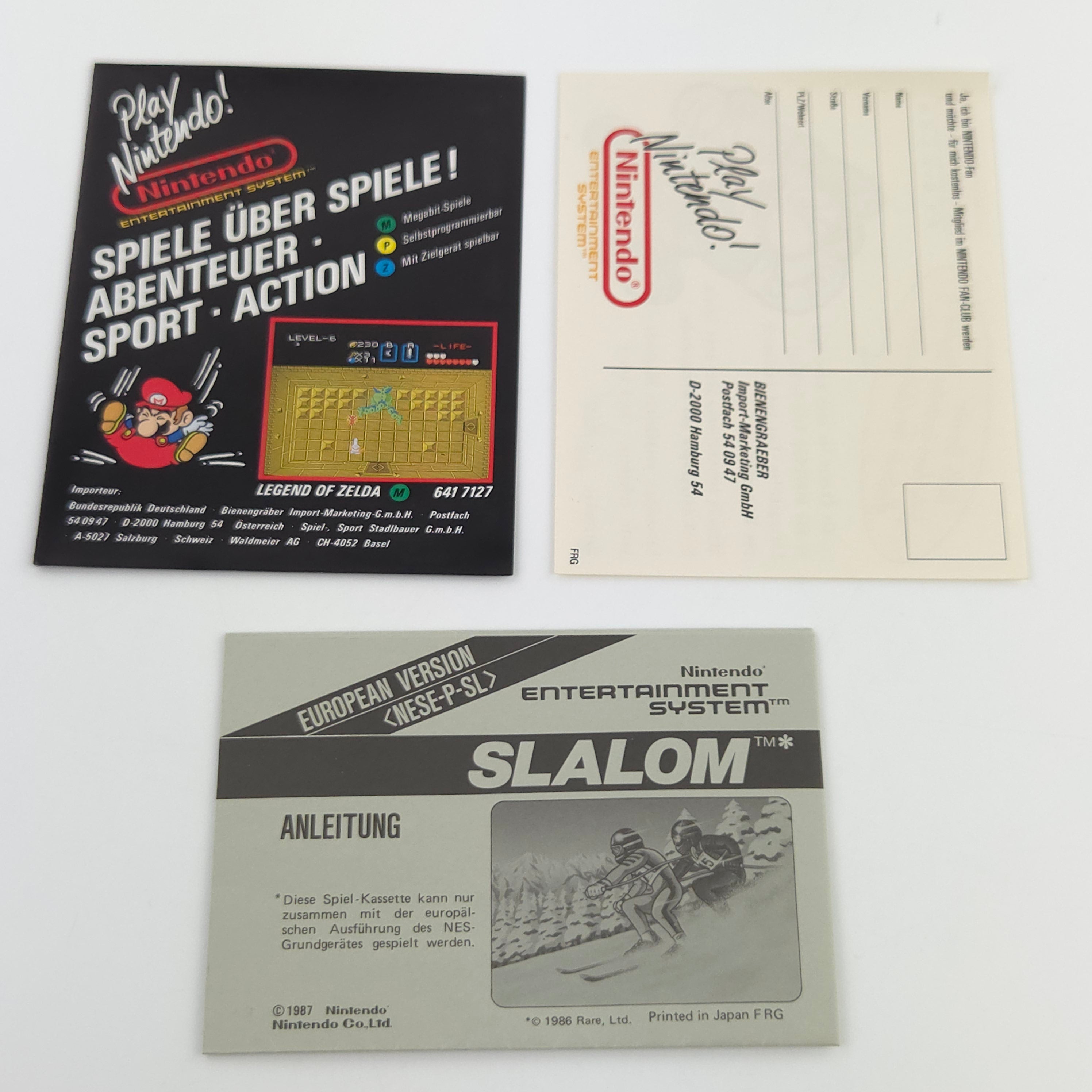 Nintendo NES Spiel – Slalom (OVP PAL)