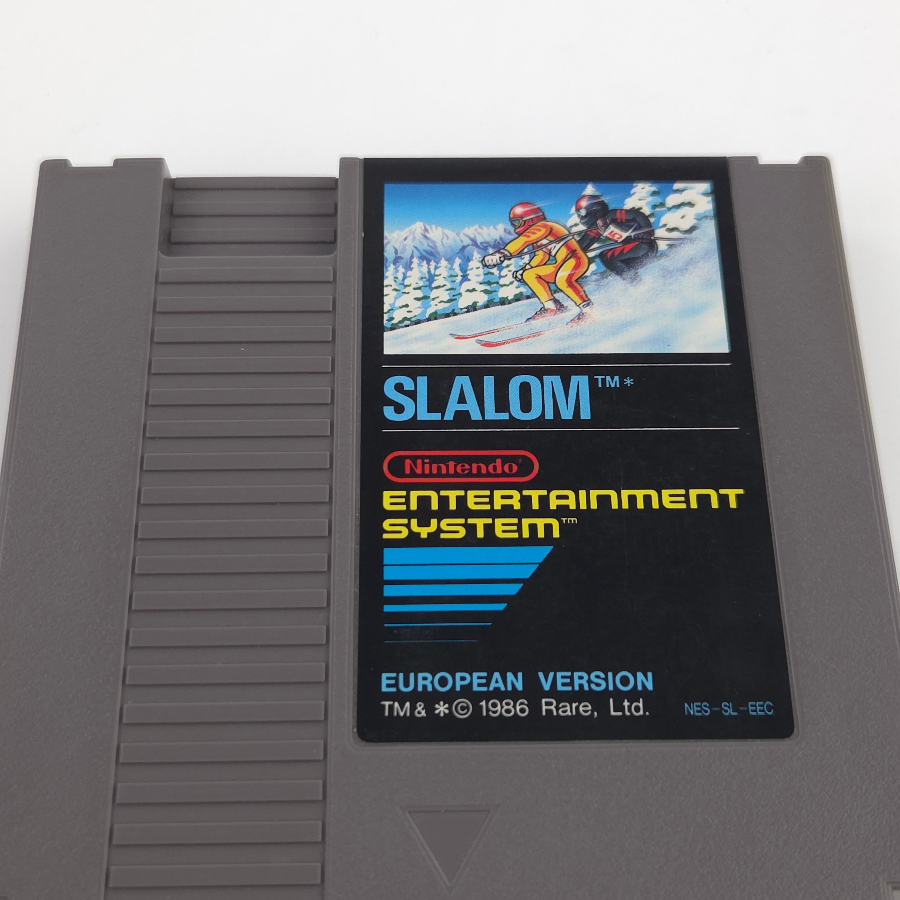 Nintendo NES Spiel Slalom Modul Schutzhülle European