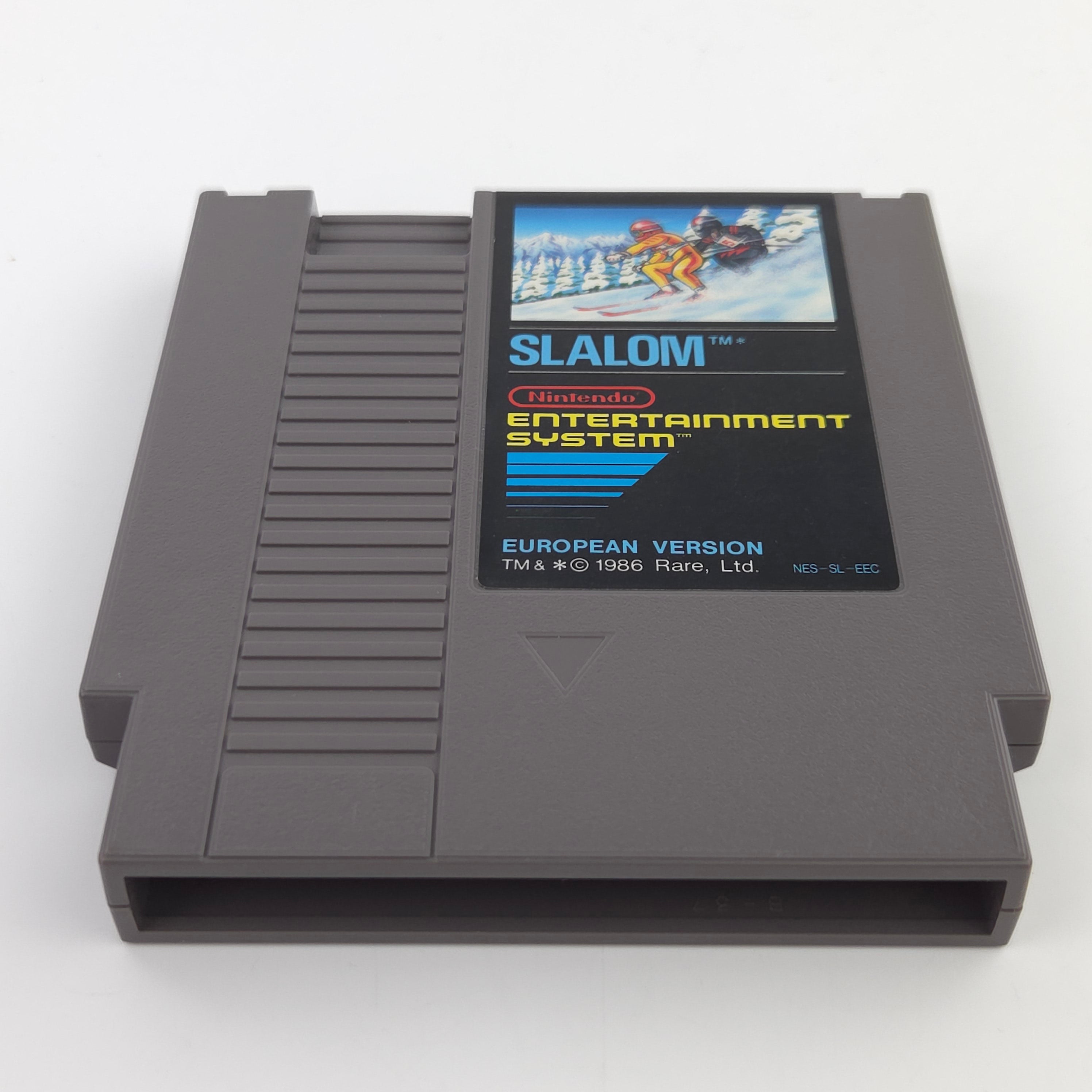 Nintendo NES Spiel Slalom Modul Schutzhülle European
