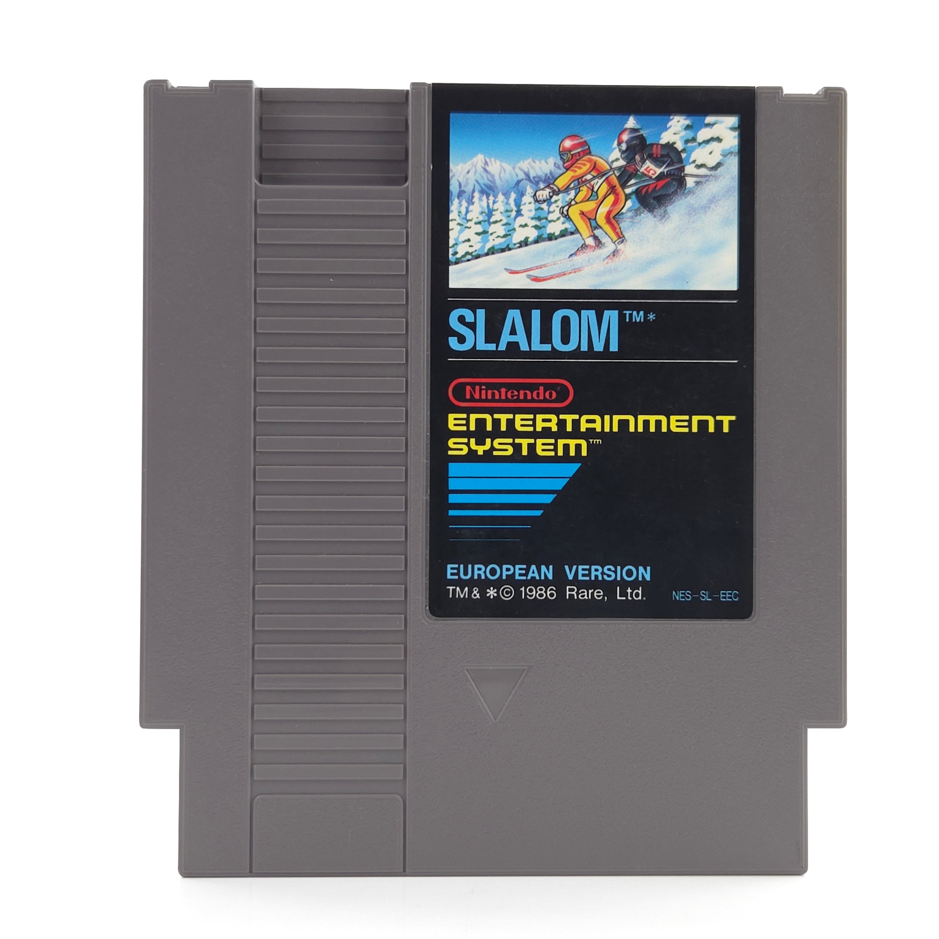 Nintendo NES Spiel Slalom Modul Schutzhülle European