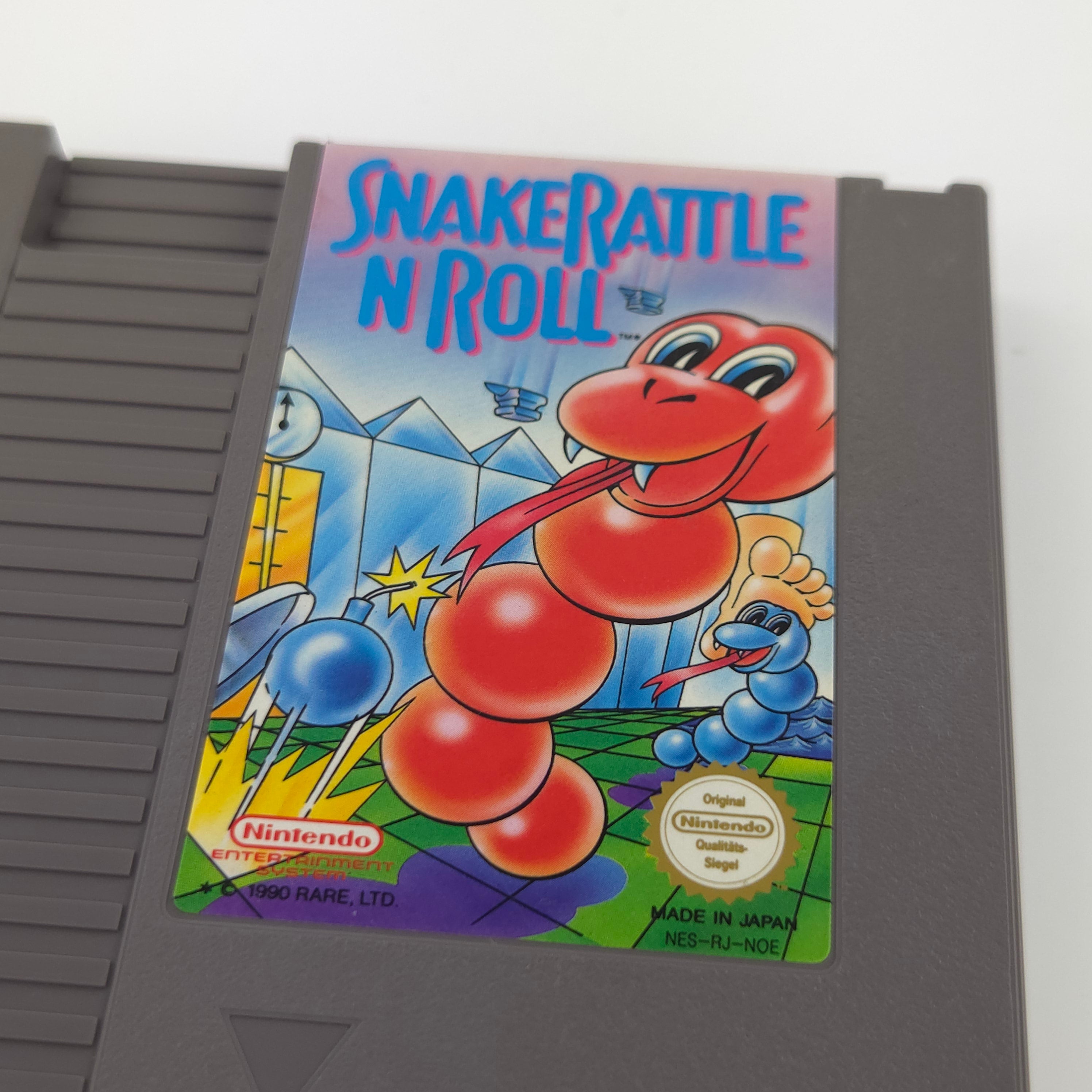 NES Spiel Snake Rattle n Roll Modul Schuber PAL-B NOE