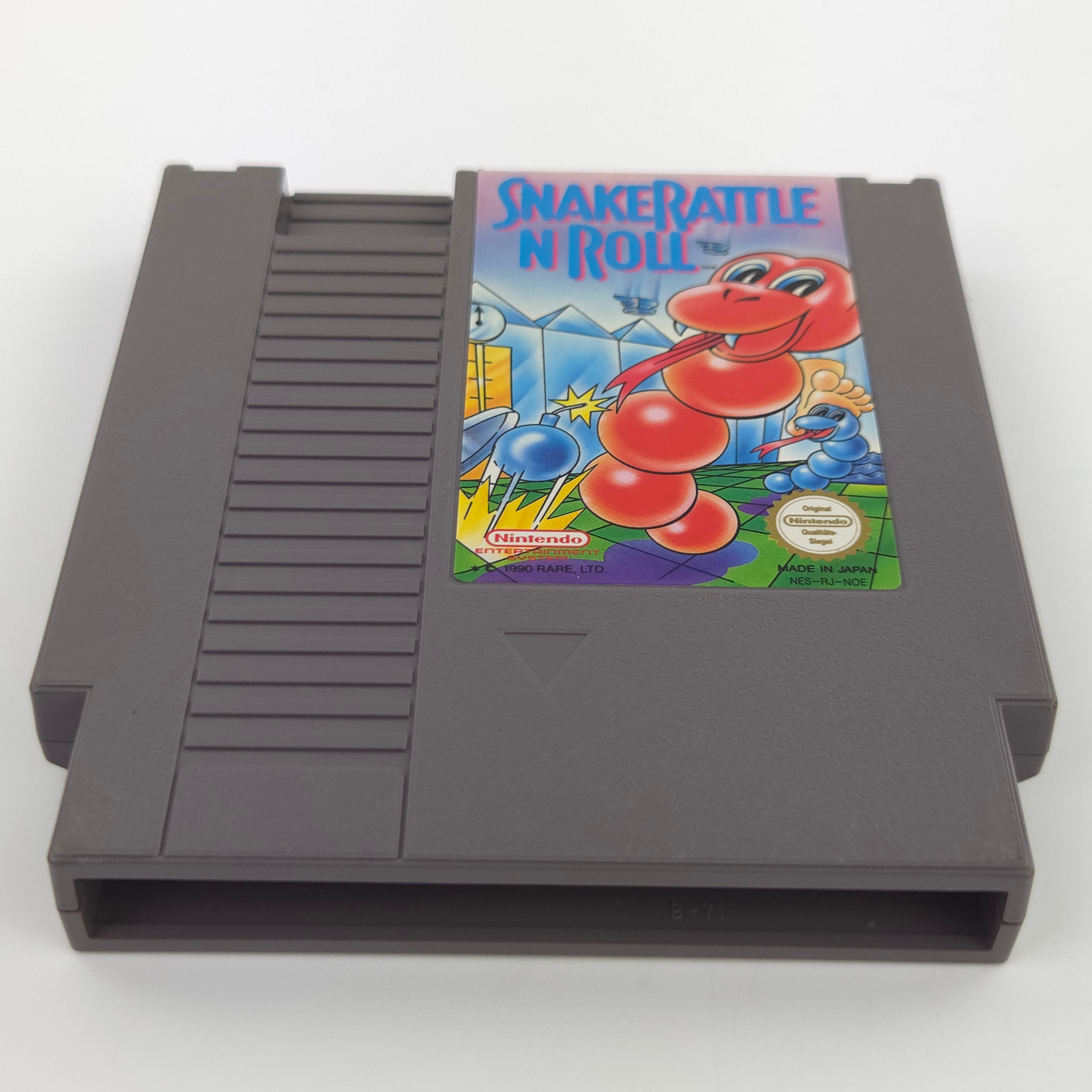 NES Spiel Snake Rattle n Roll Modul Schuber PAL-B NOE