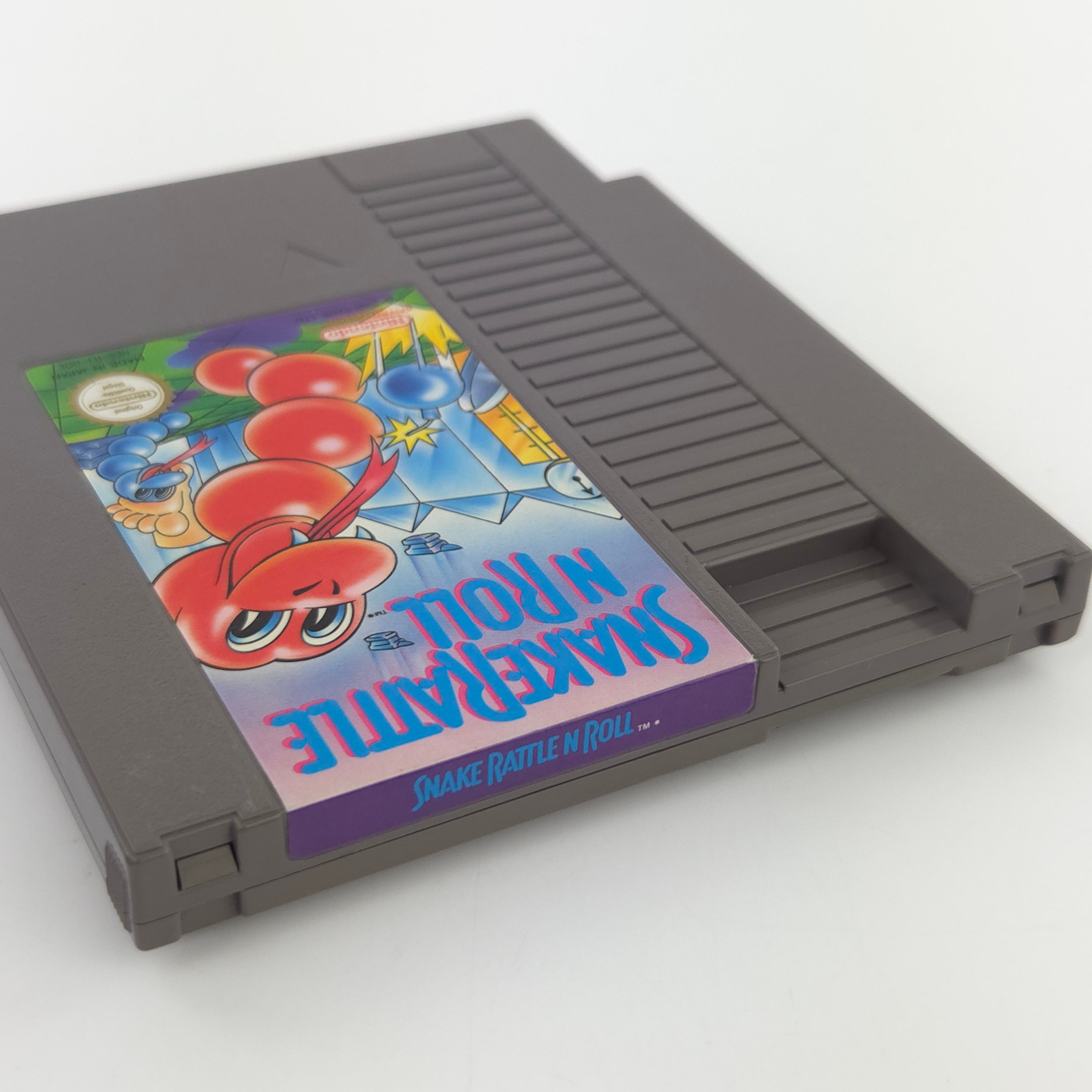 NES Spiel Snake Rattle n Roll Modul Schuber PAL-B NOE
