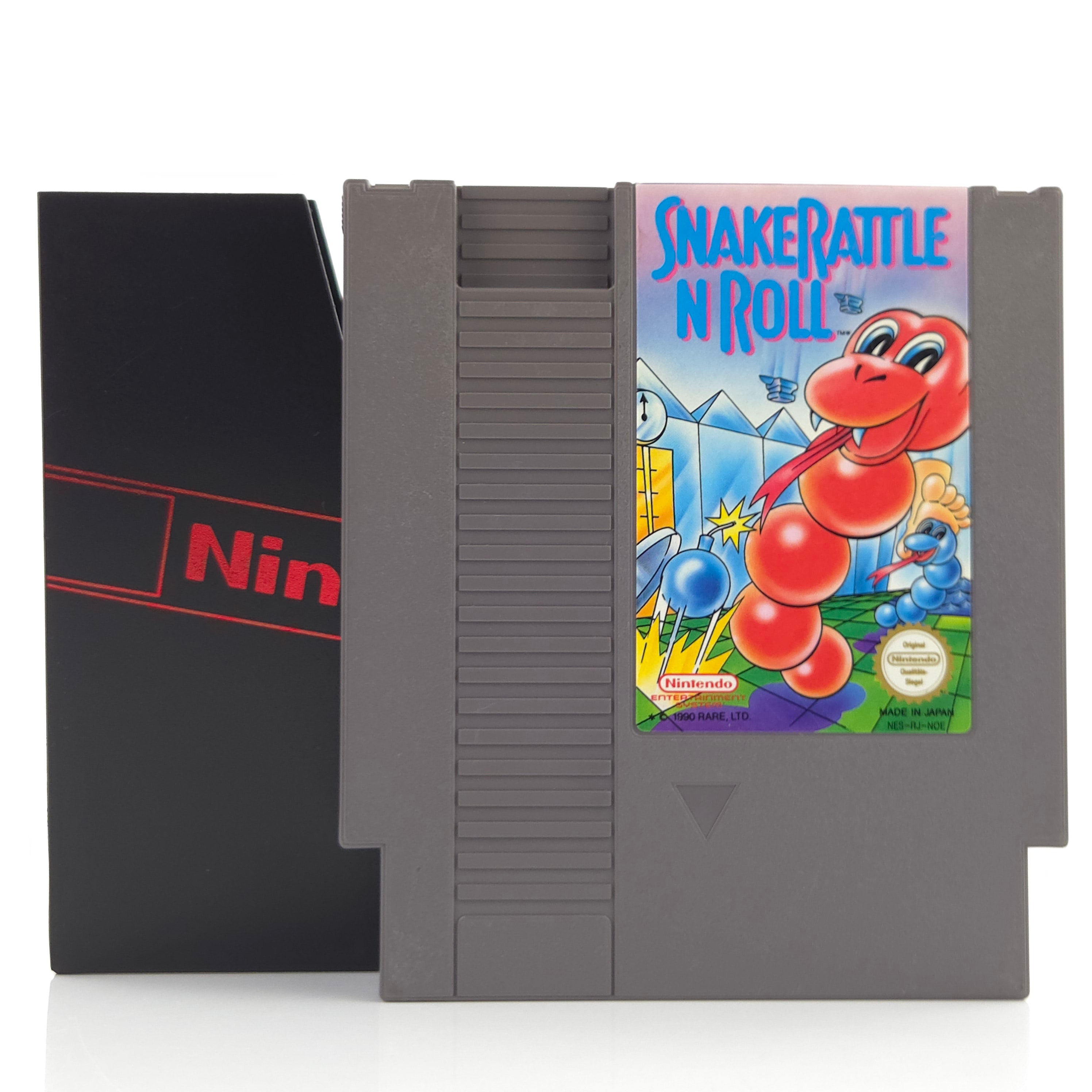 NES Spiel Snake Rattle n Roll Modul Schuber PAL-B NOE