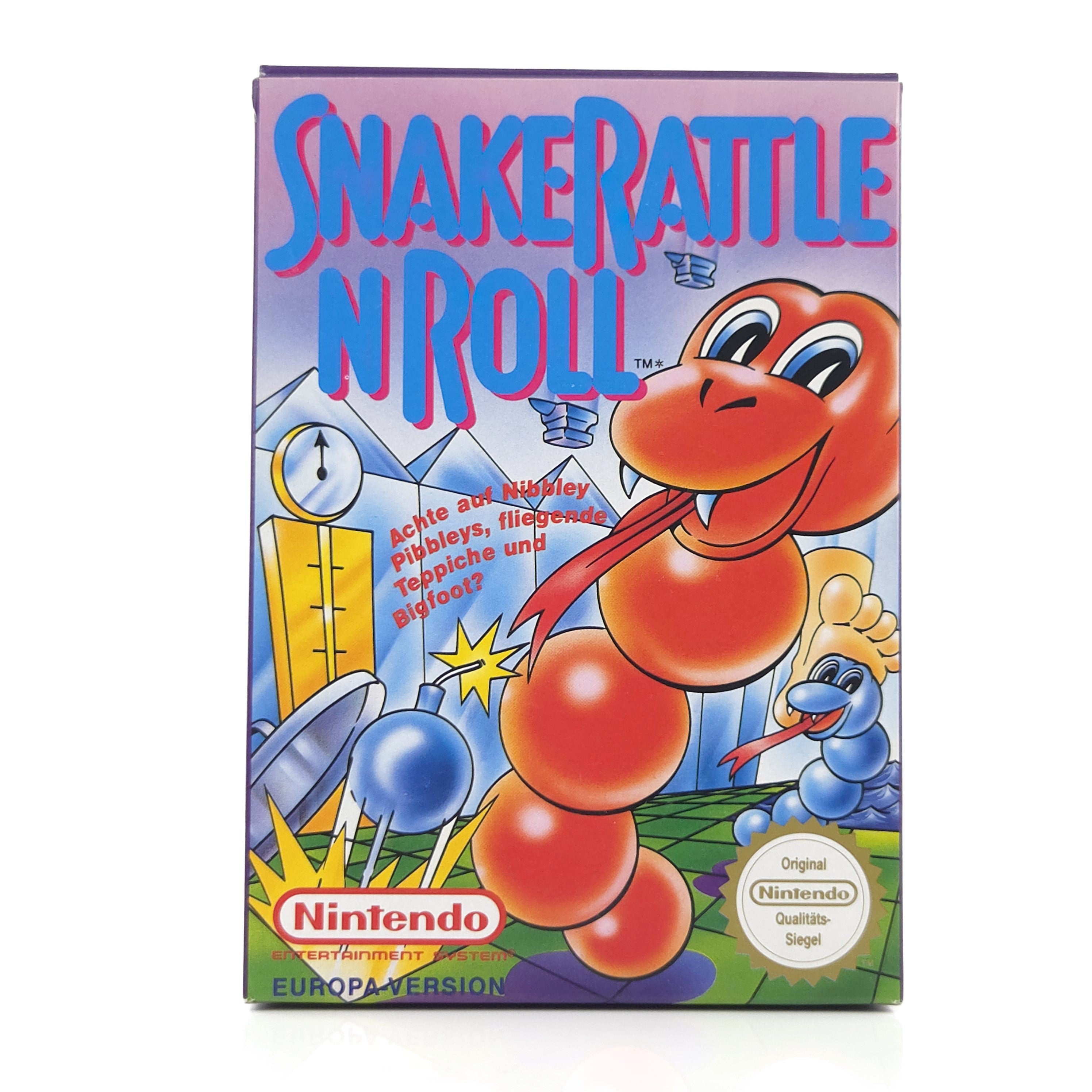 Nintendo NES Spiel – Snake Rattle n Roll (OVP)