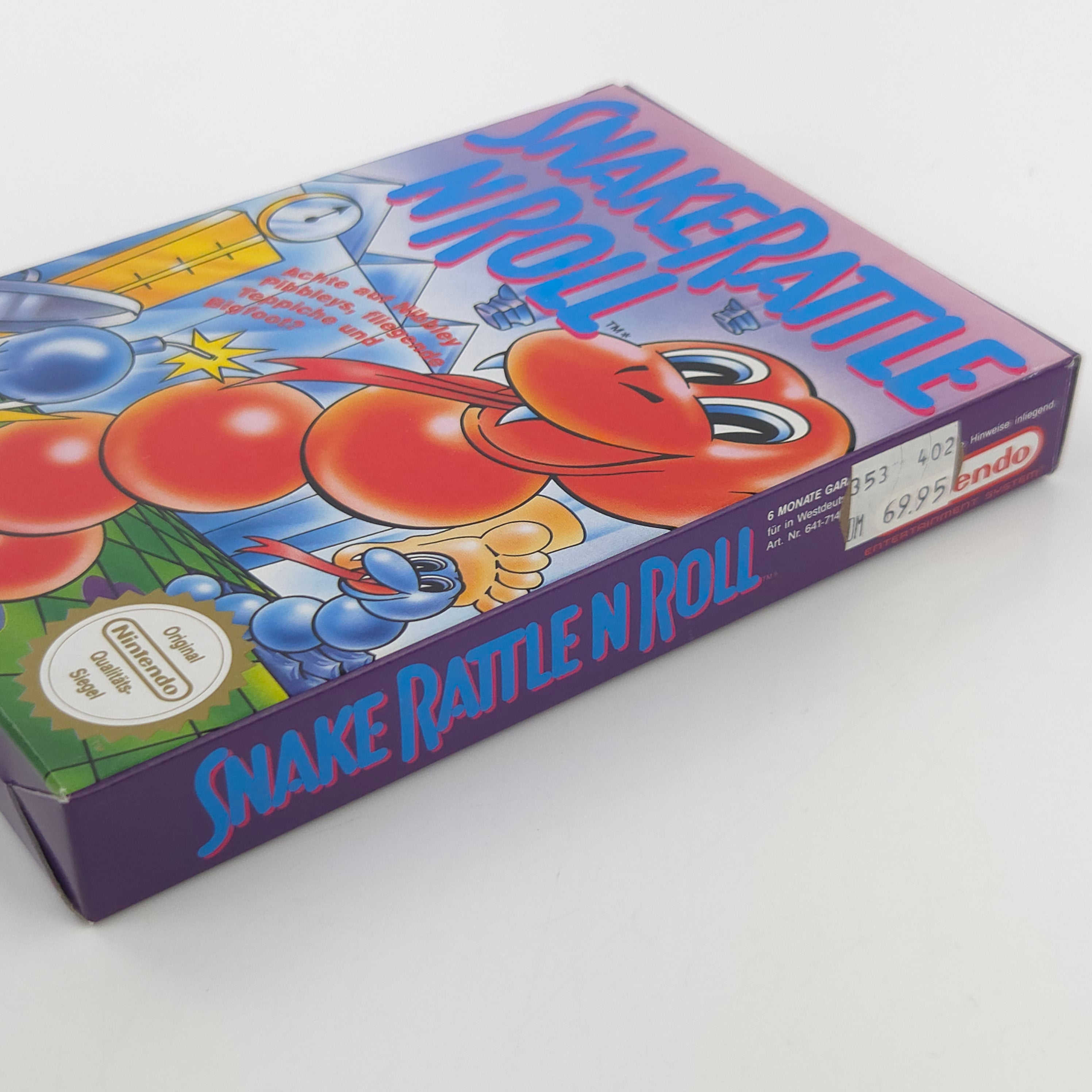 Nintendo NES Spiel – Snake Rattle n Roll (OVP)