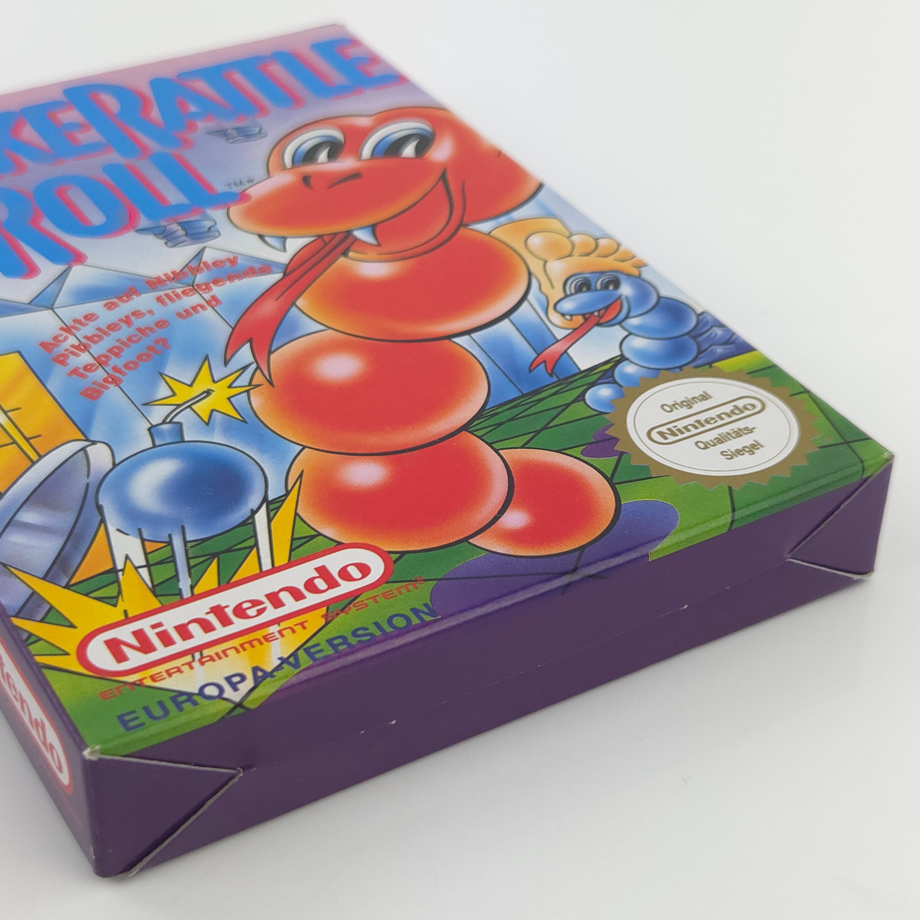 Nintendo NES Spiel – Snake Rattle n Roll (OVP)