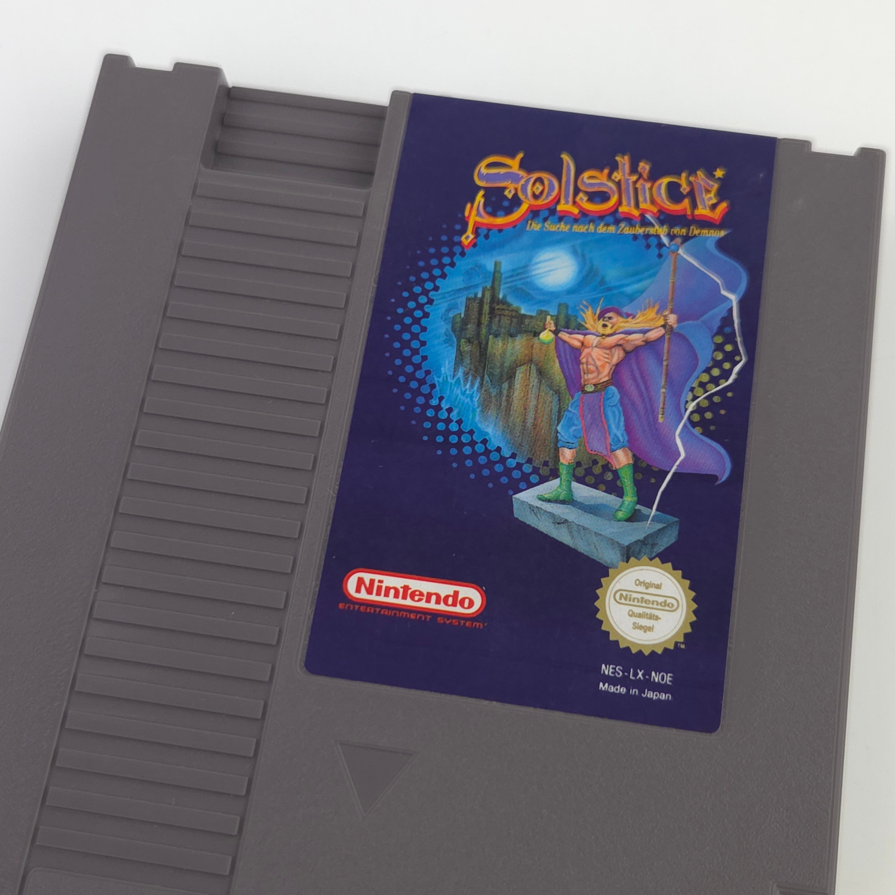 Nintendo NES Spiel Solstice Modul Schutzhülle PAL NOE