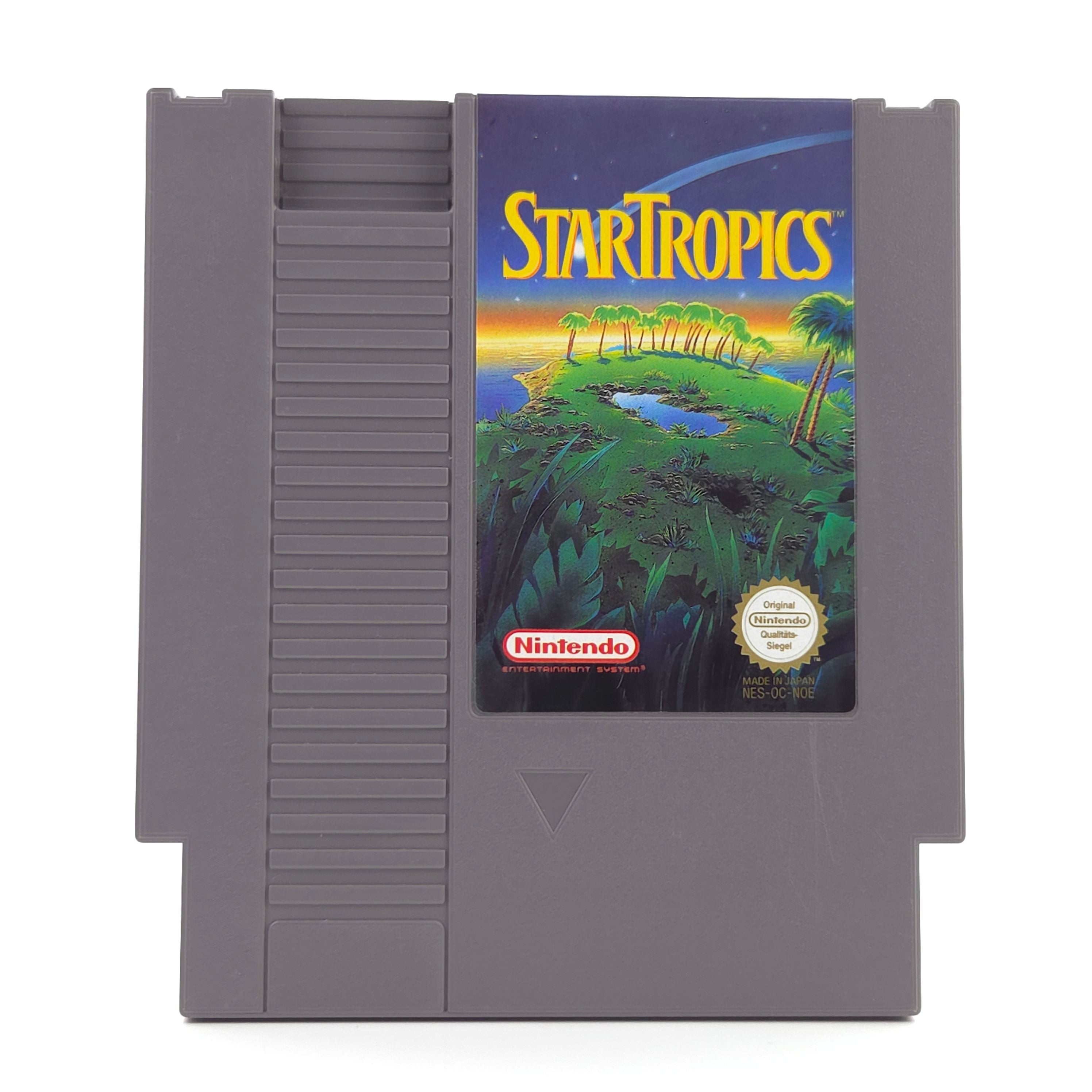 Nintendo NES Spiel Startropics Modul Schutzhülle PAL NOE