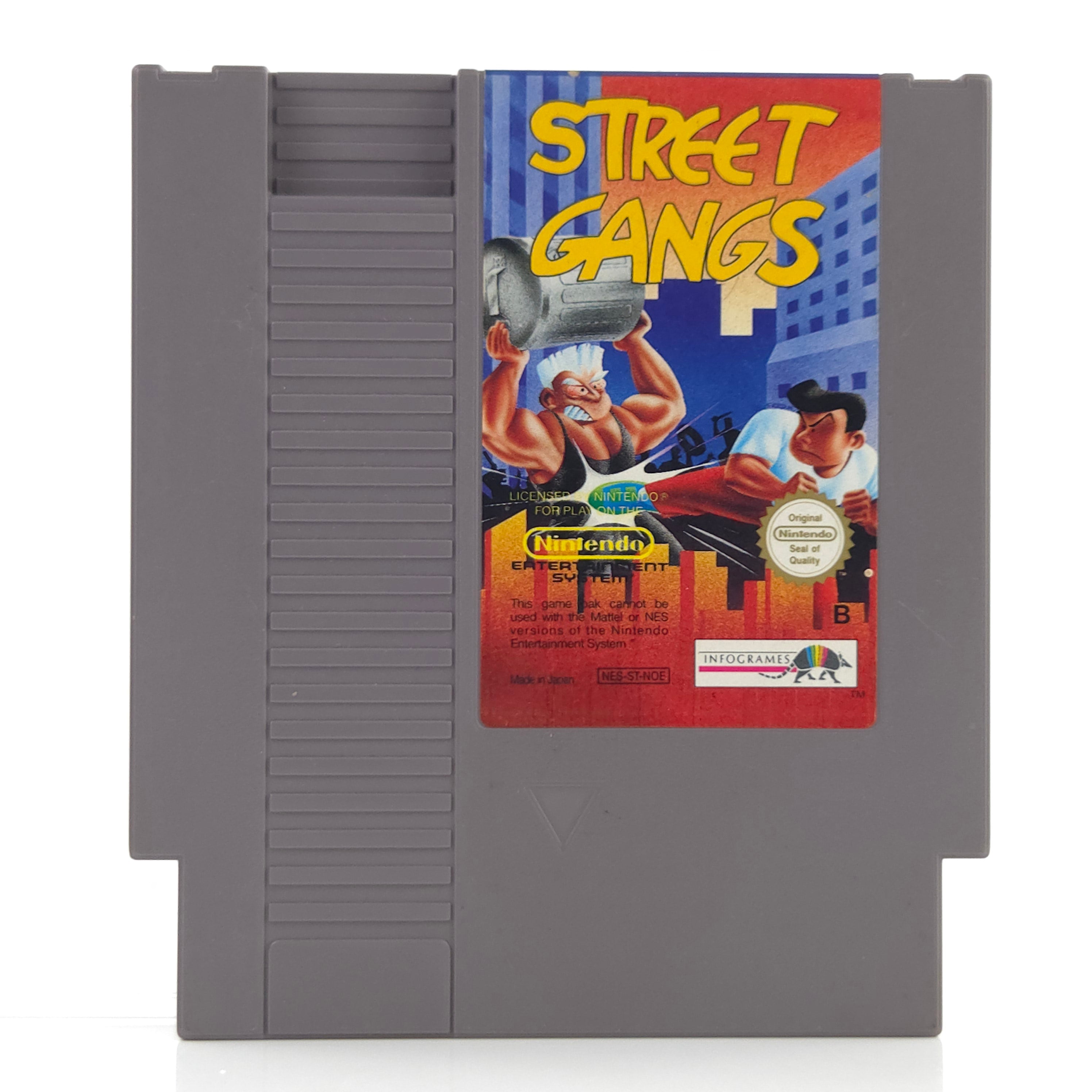 Nintendo NES Spiel Street Gangs Modul Cartridge PAL NOE
