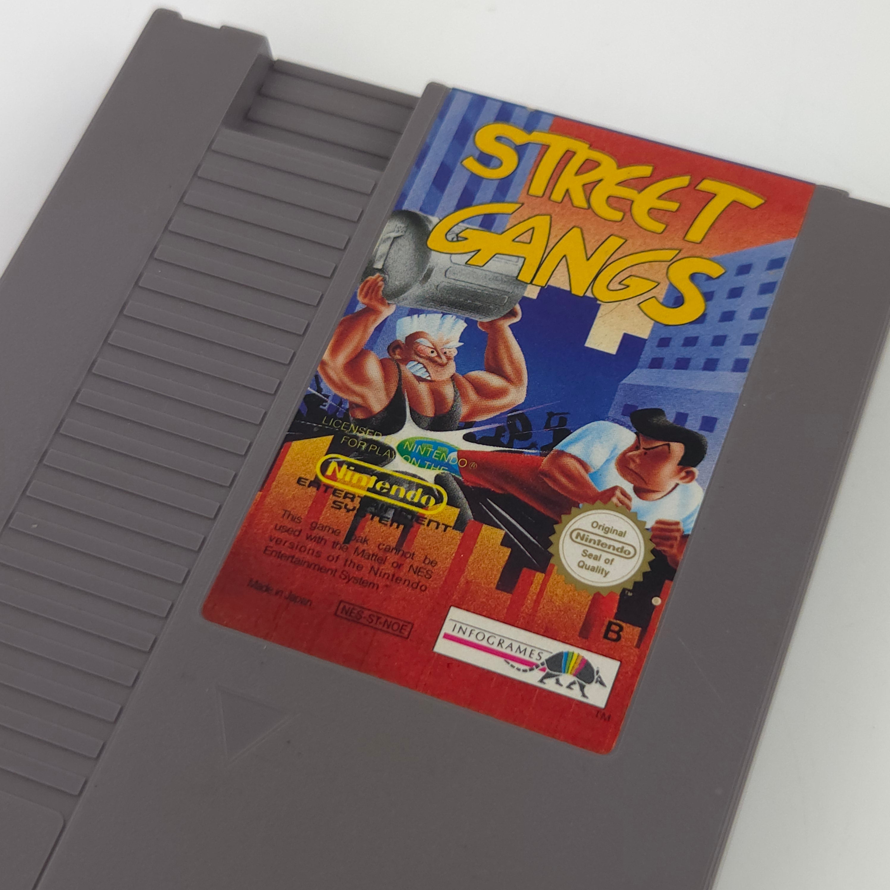 Nintendo NES Spiel Street Gangs Modul Cartridge PAL NOE