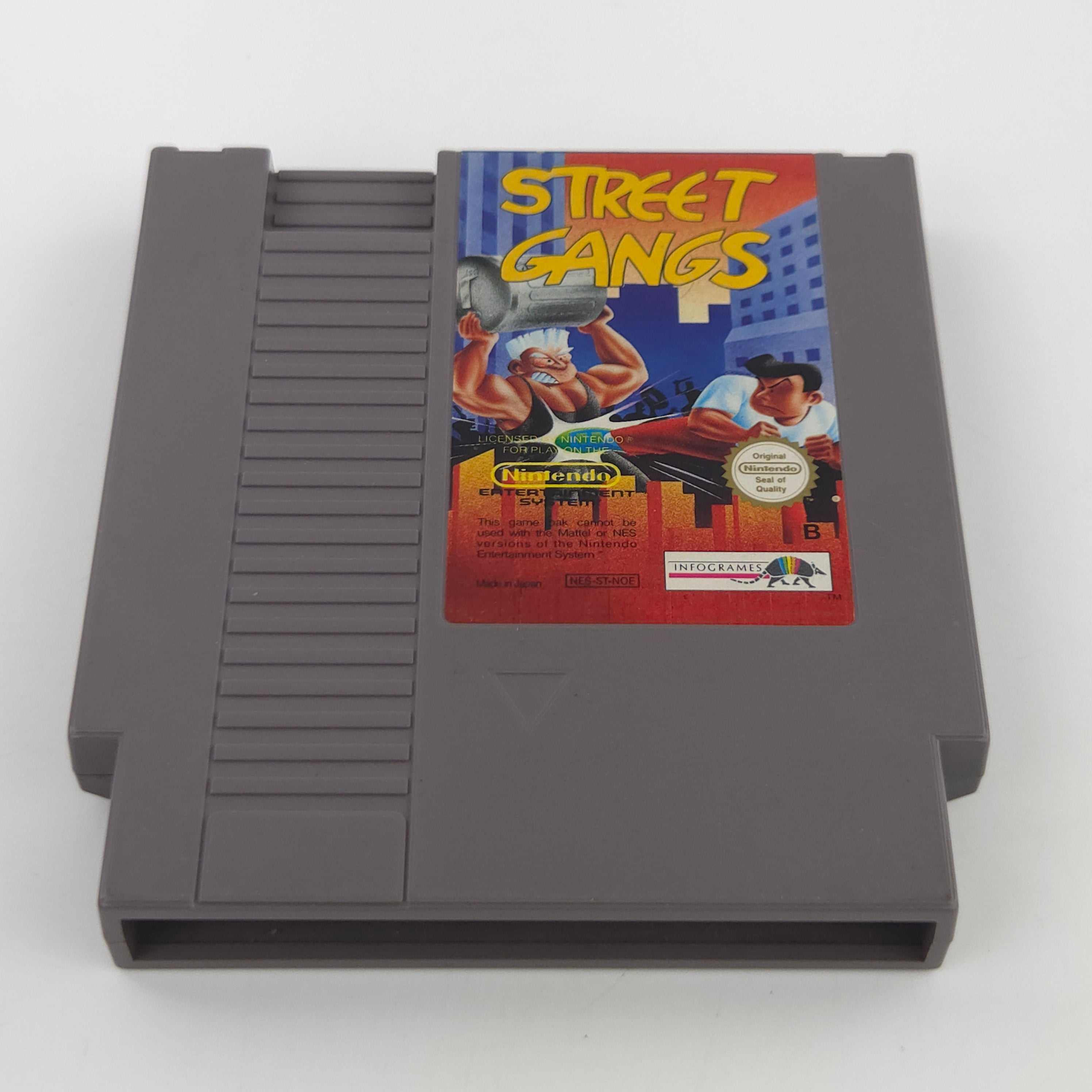 Nintendo NES Spiel Street Gangs Modul Cartridge PAL NOE