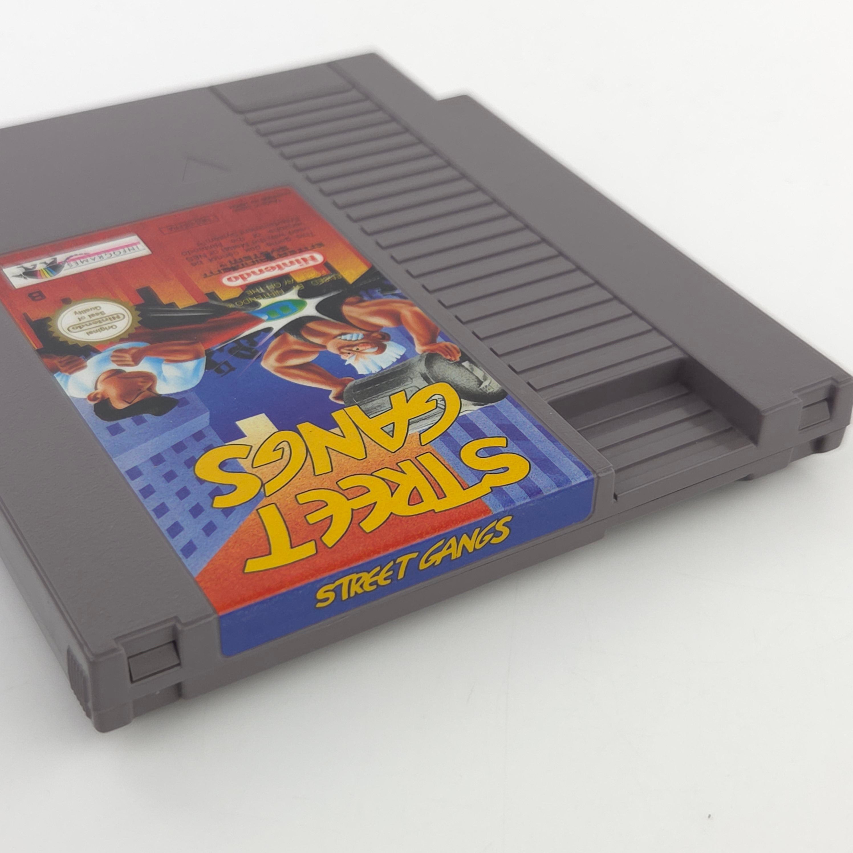 NES Spiel Street Gangs Modul mit Schutzhülle PAL-B FRA