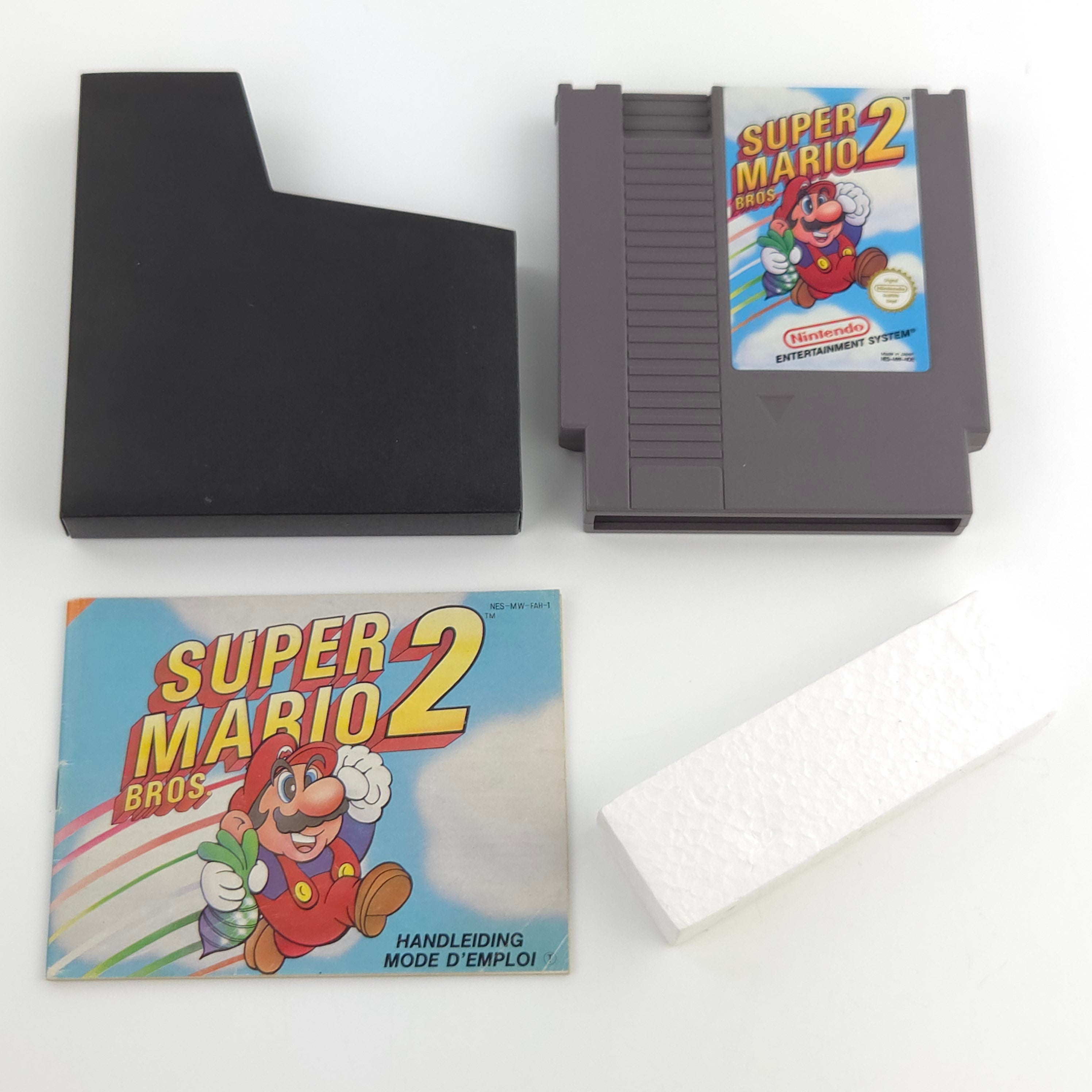 NES Spiel Super Mario Bros. 2 Modul OVP Anleitung NOE