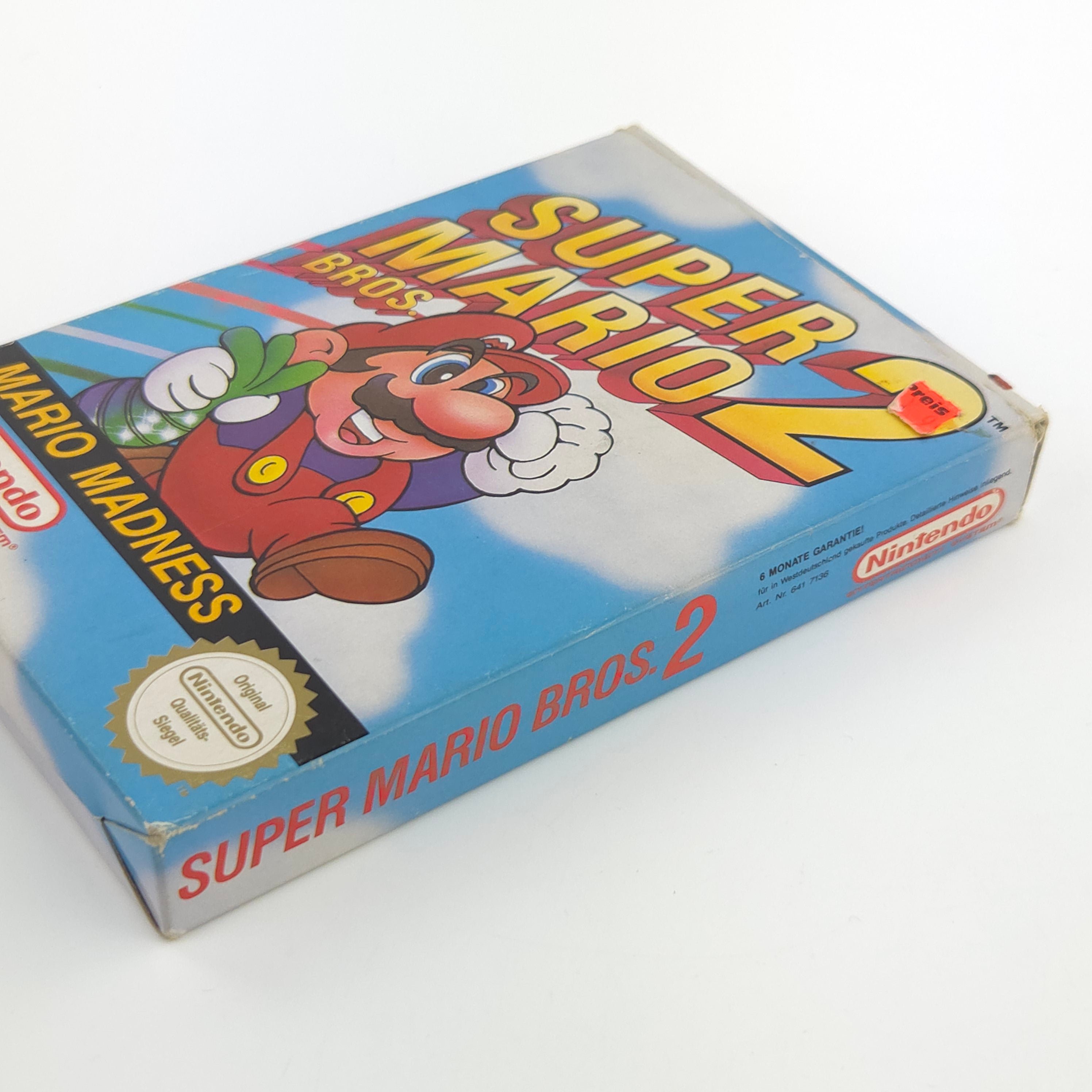 NES Spiel Super Mario Bros. 2 Modul OVP Anleitung NOE
