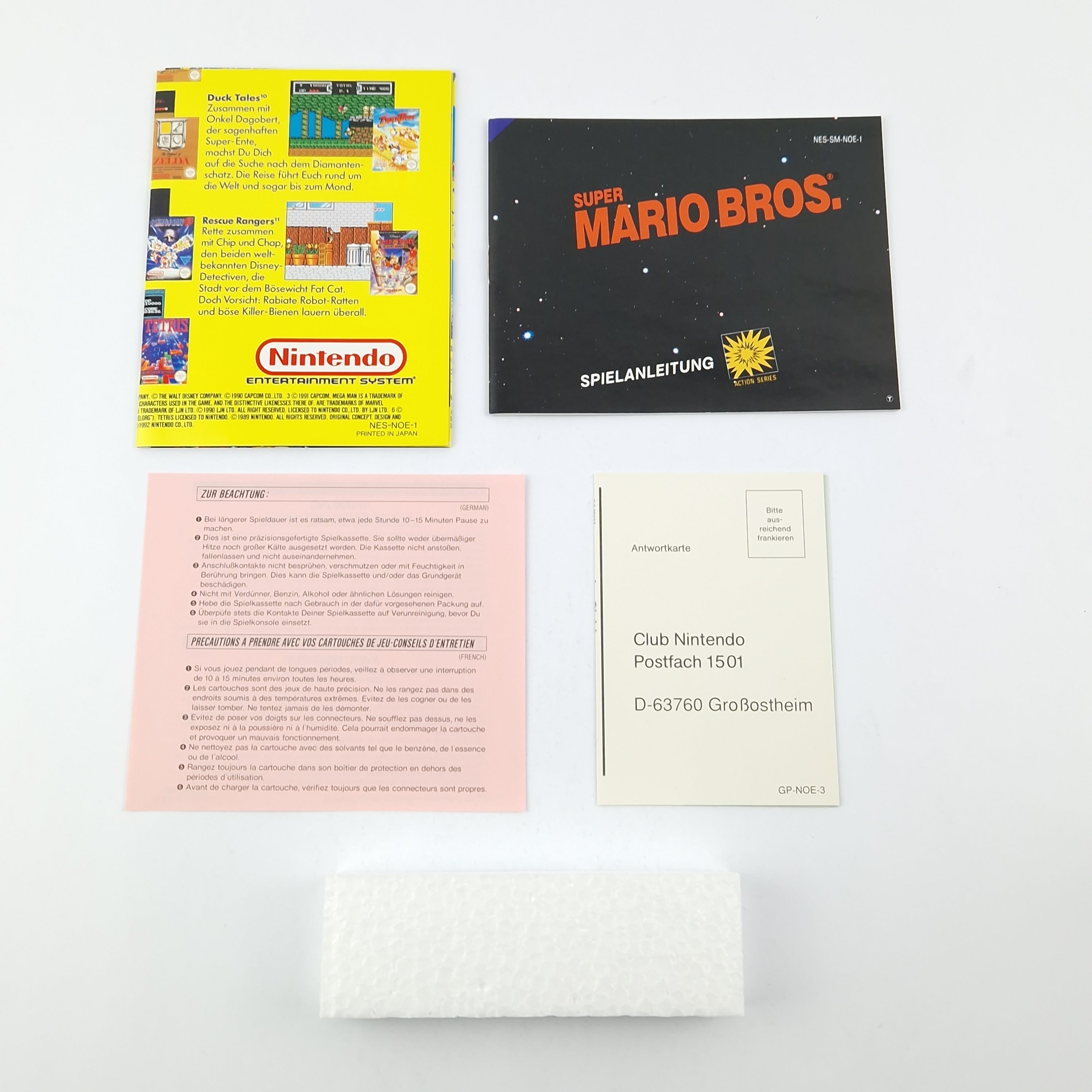Nintendo NES Spiel – Super Mario Bros. Modul OVP PAL