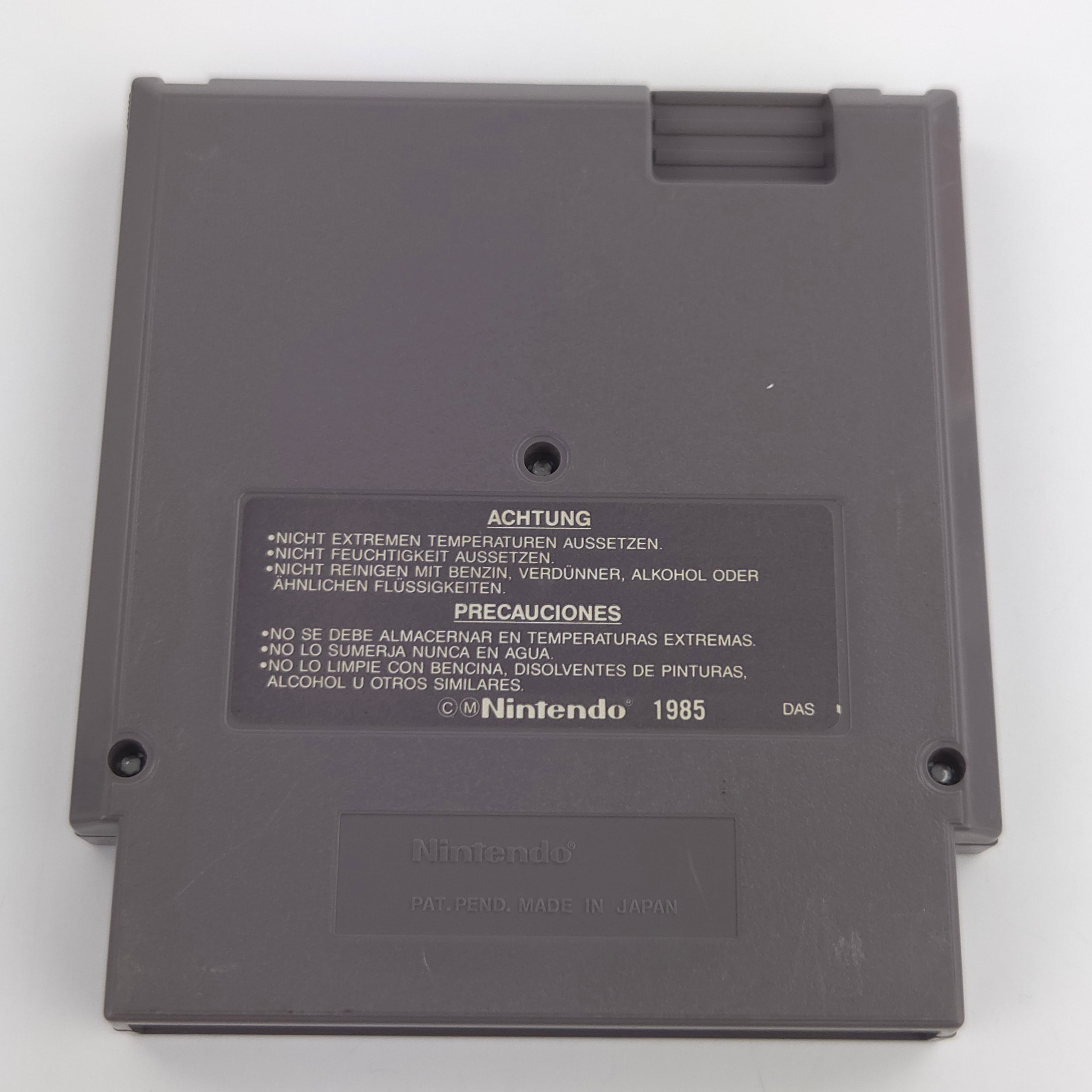 Nintendo NES Spiel Super Mario Bros Modul Schutzhülle NOE
