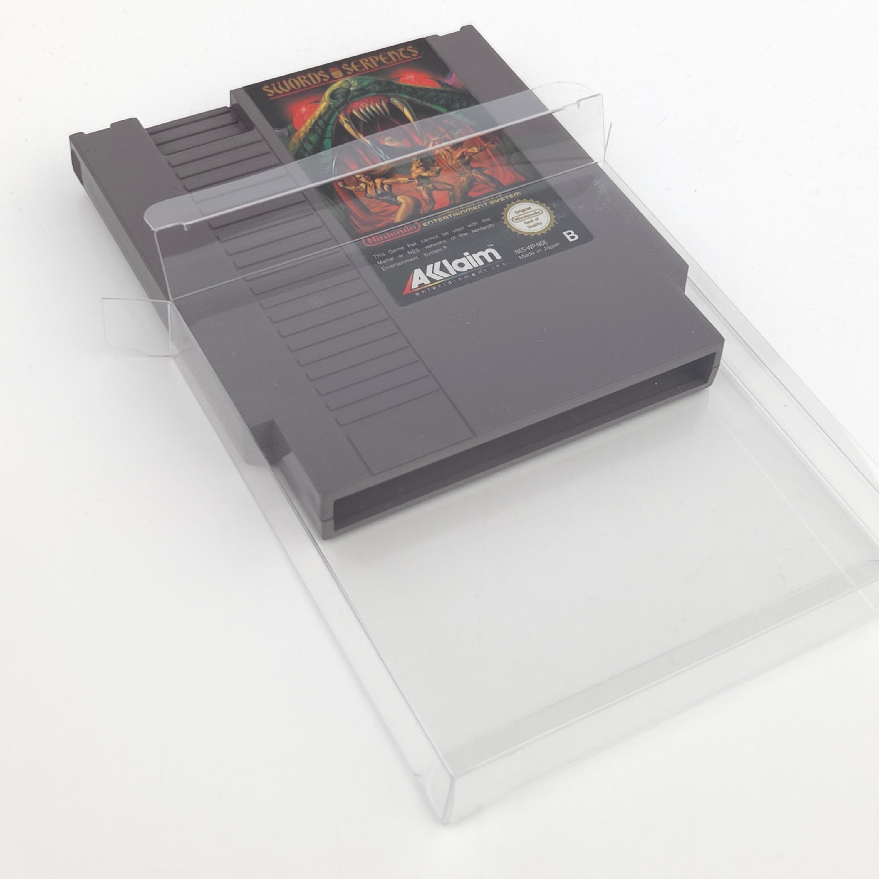 Nintendo NES Spiel Swords and Serpents Modul Schutzhülle