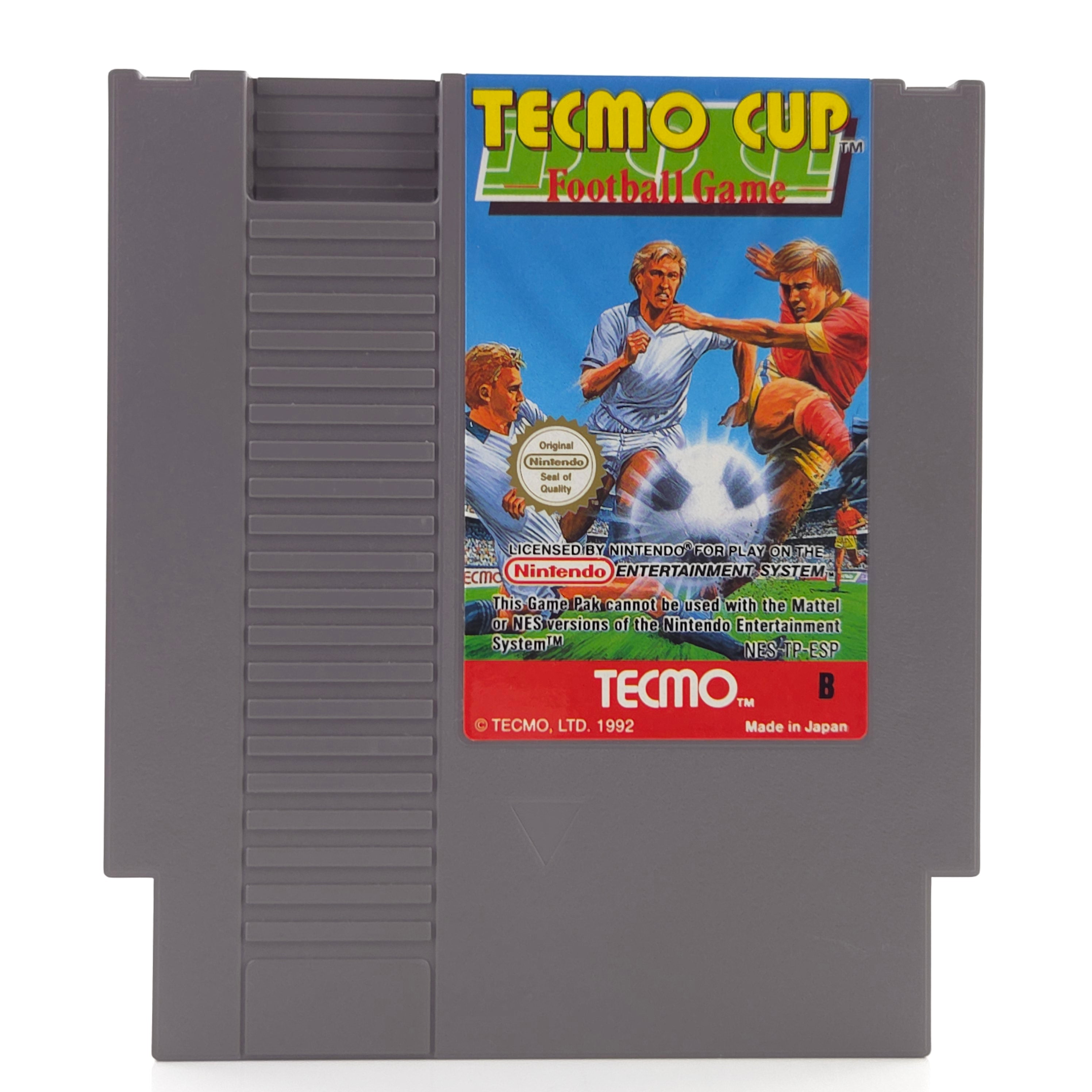 Nintendo NES Spiel Tecmo Cup Football Modul Schutzhülle