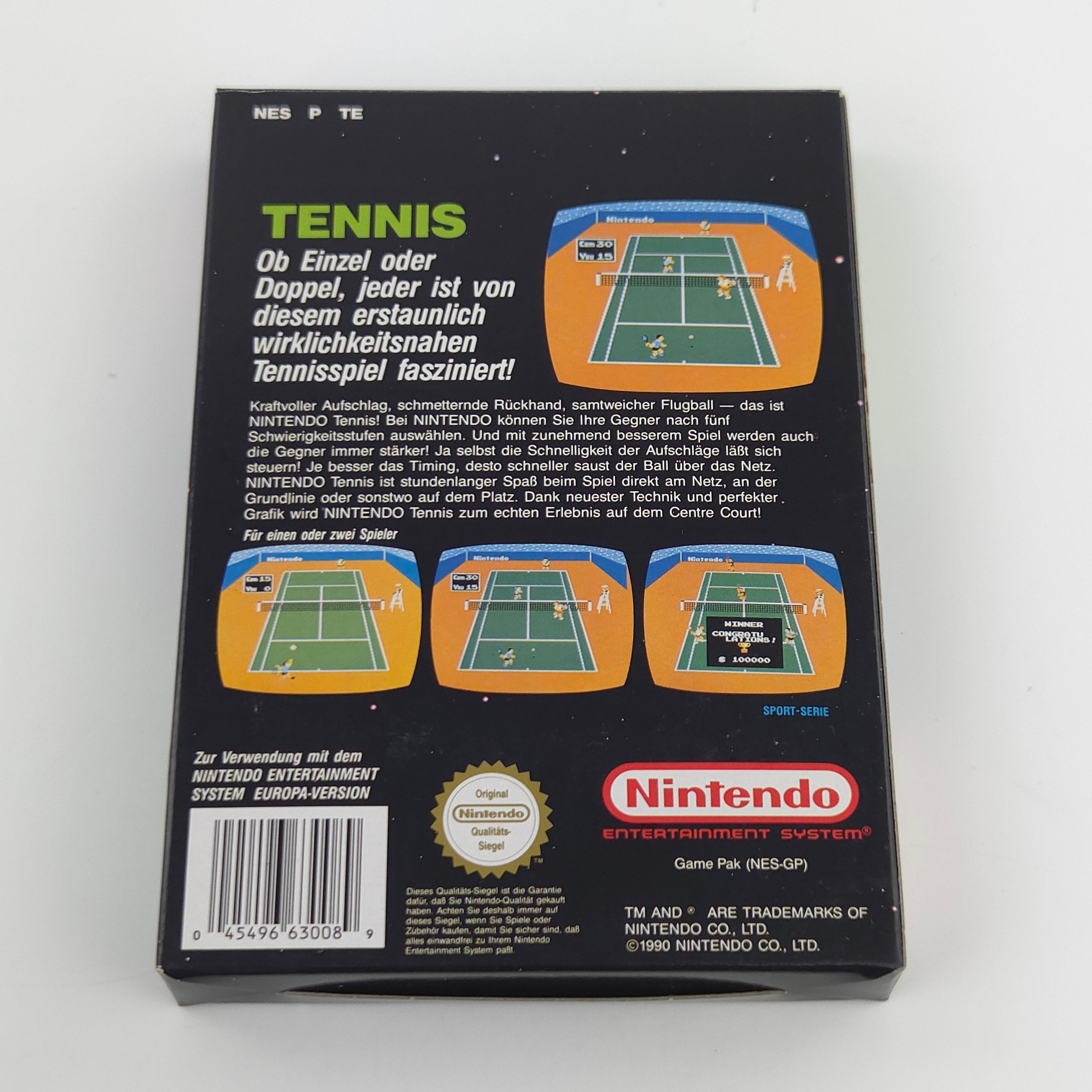 Nintendo NES Spiel – Tennis Sport-Serie (OVP PAL)