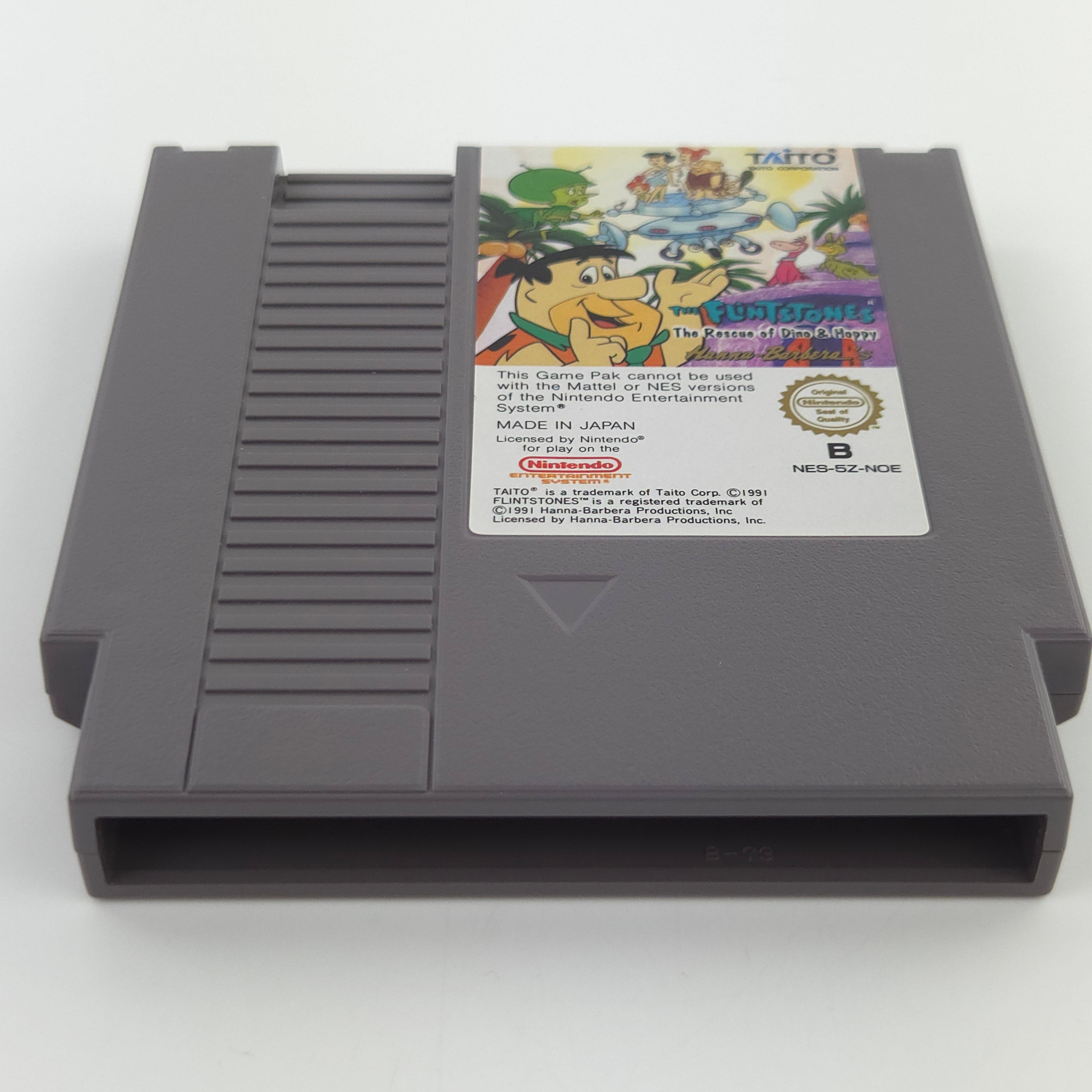 Nintendo NES Spiel The Flintstones Modul Schutzhülle NOE