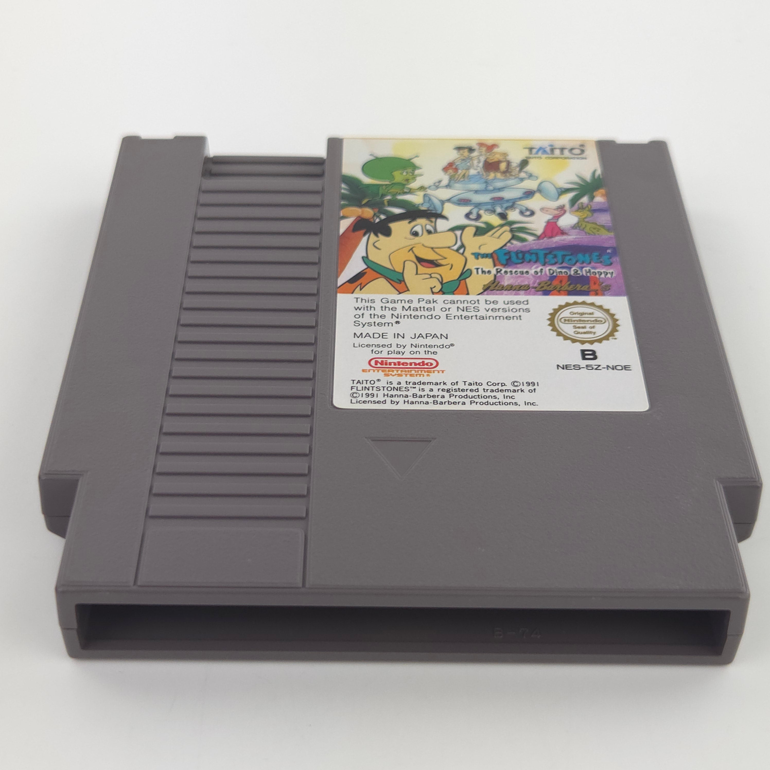 NES Spiel The Flintstones Rescue of Dino Hoppy NOE PAL