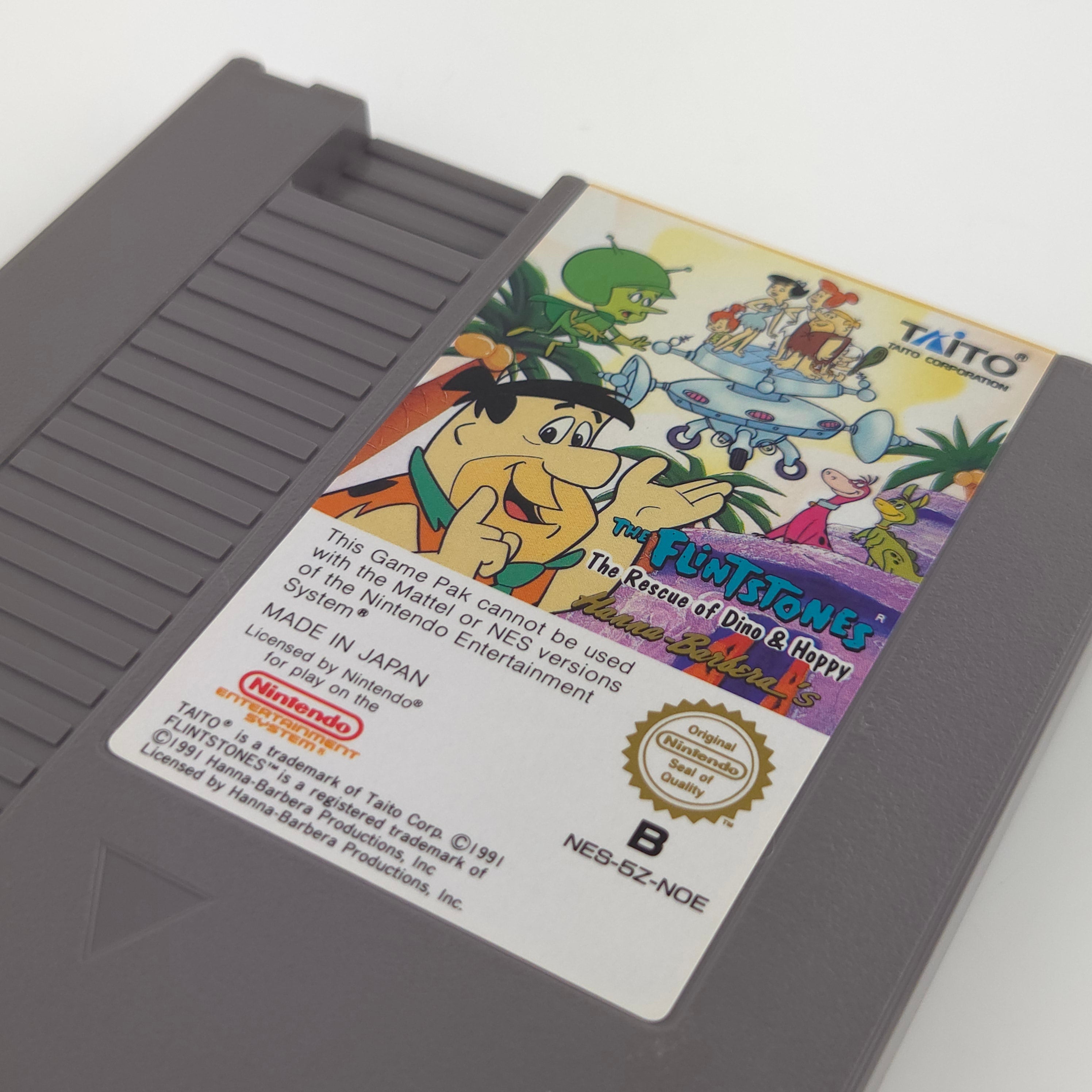 NES Spiel The Flintstones Rescue of Dino Hoppy NOE PAL