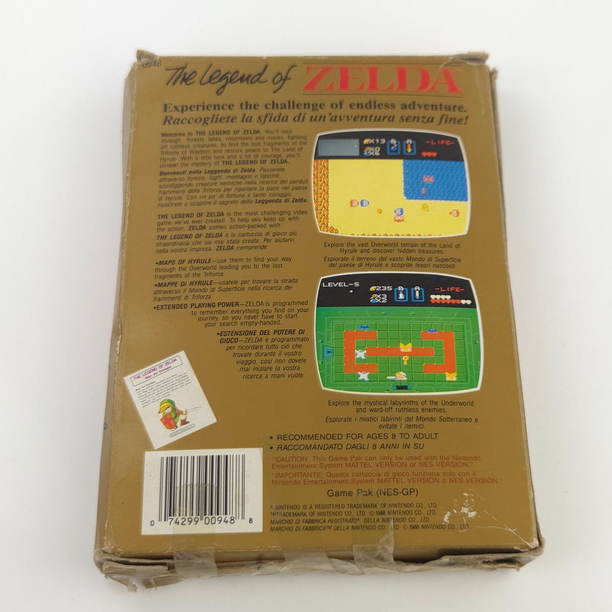 Nintendo NES Spiel The Legend of Zelda OVP