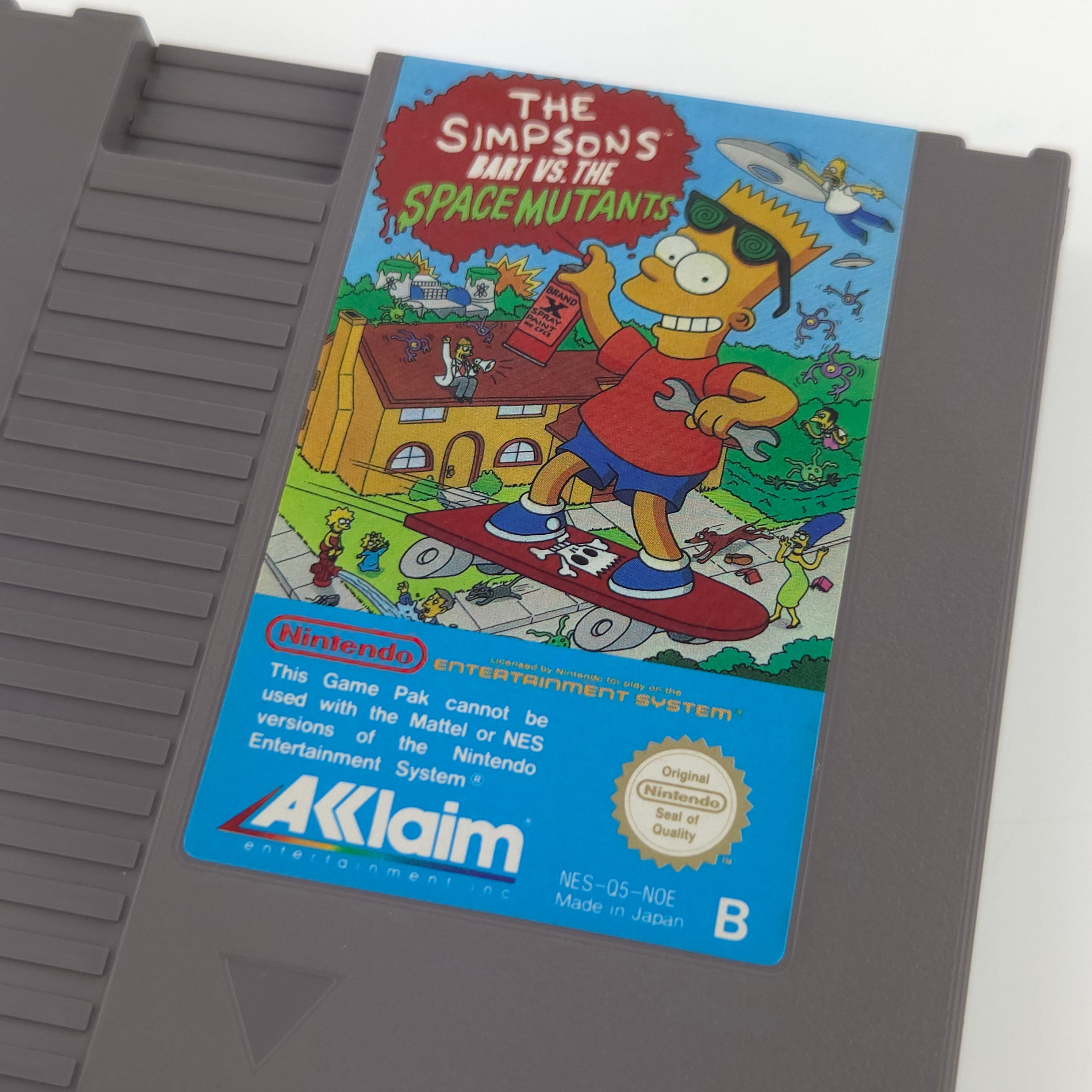 Nintendo NES Spiel Bart VS. Space Mutants Modul PAL NOE