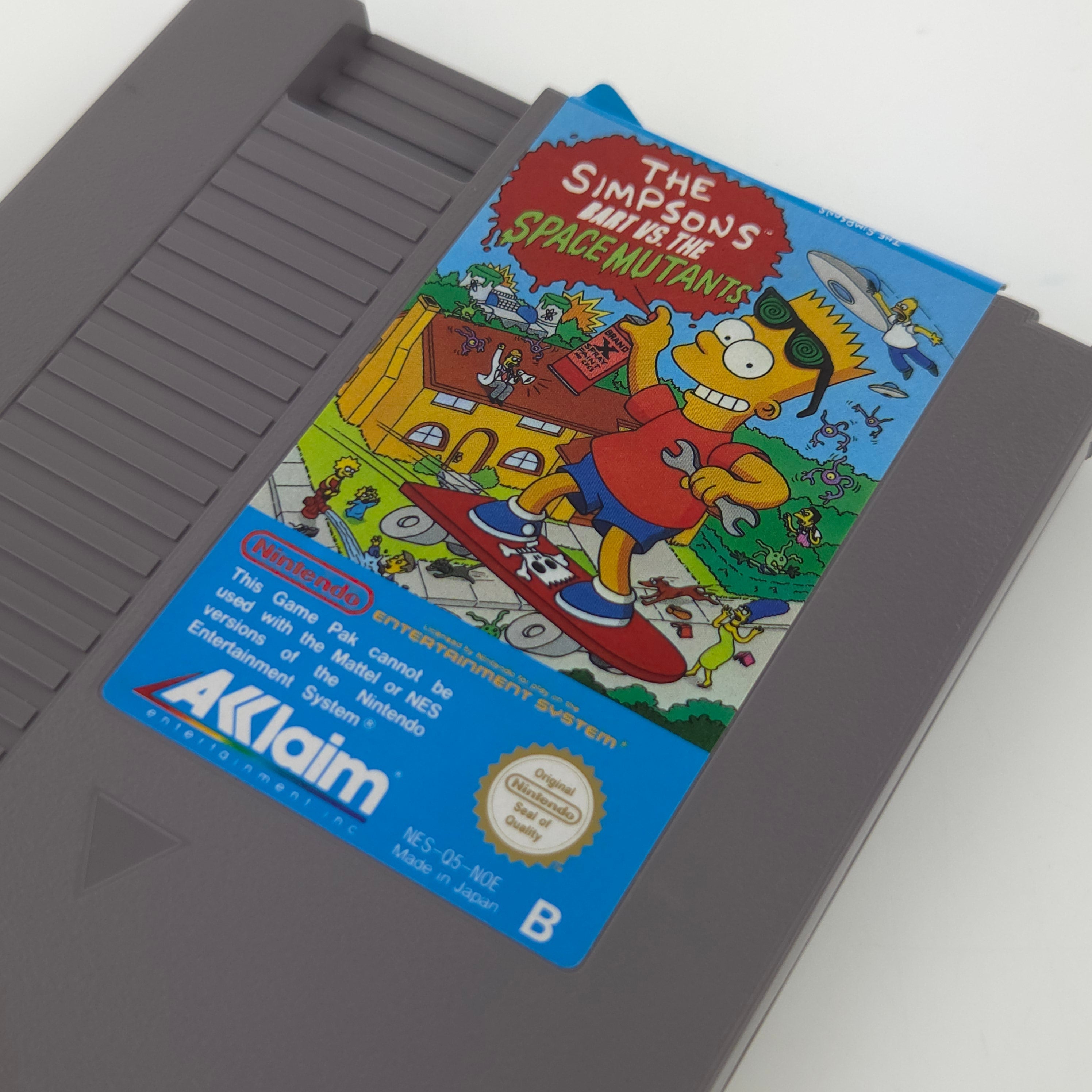 Nintendo NES Spiel Bart vs Space Mutants Modul PAL NOE