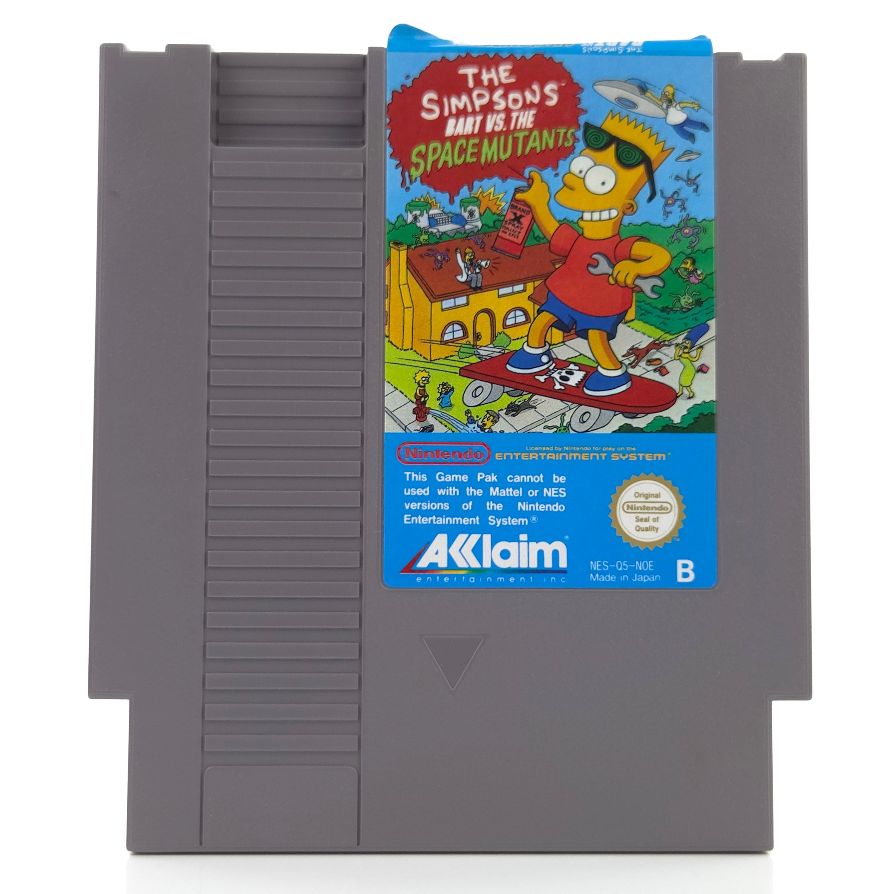 Nintendo NES Spiel Bart vs Space Mutants Modul PAL NOE