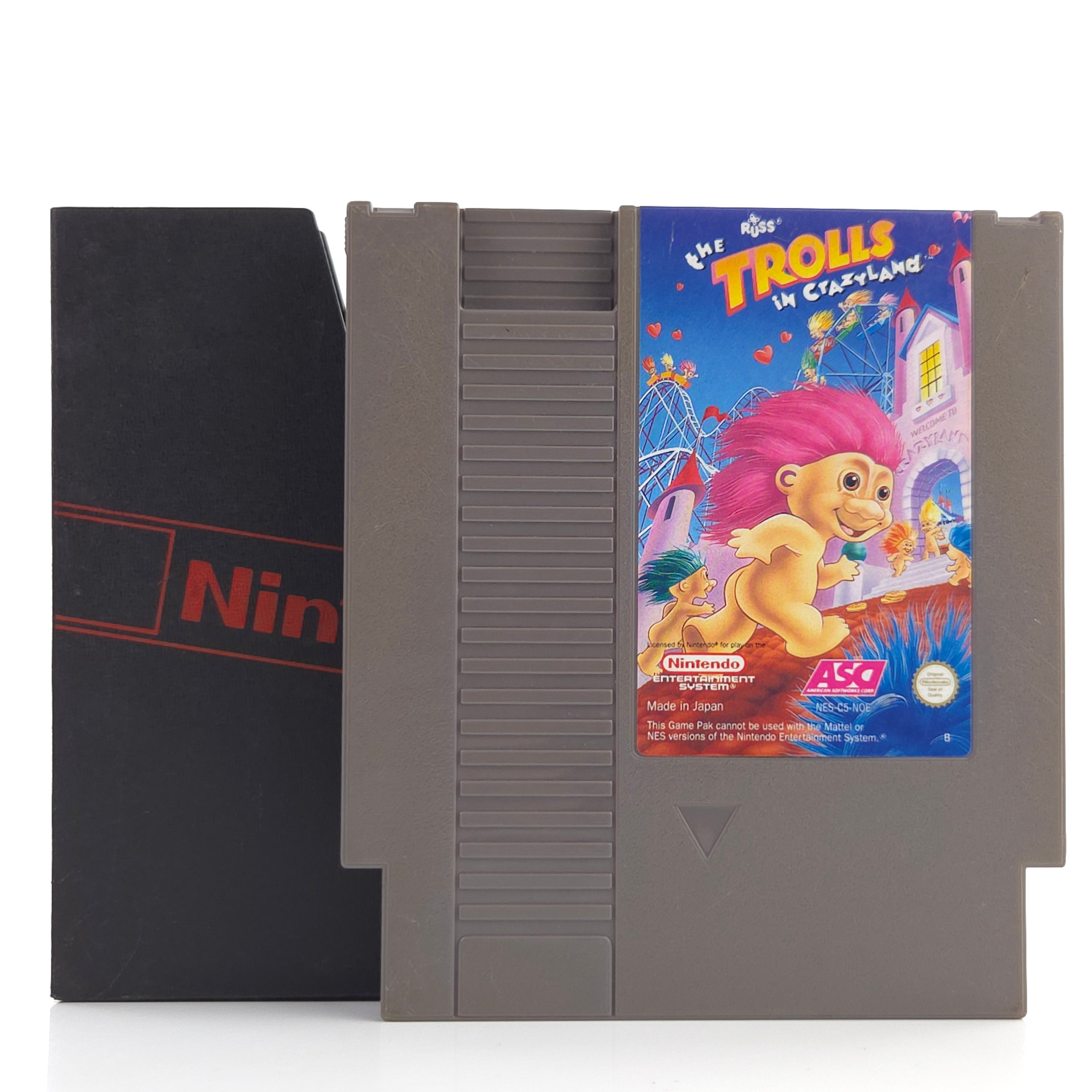 Nintendo NES Spiel The Trolls in Crazyland PAL Modul