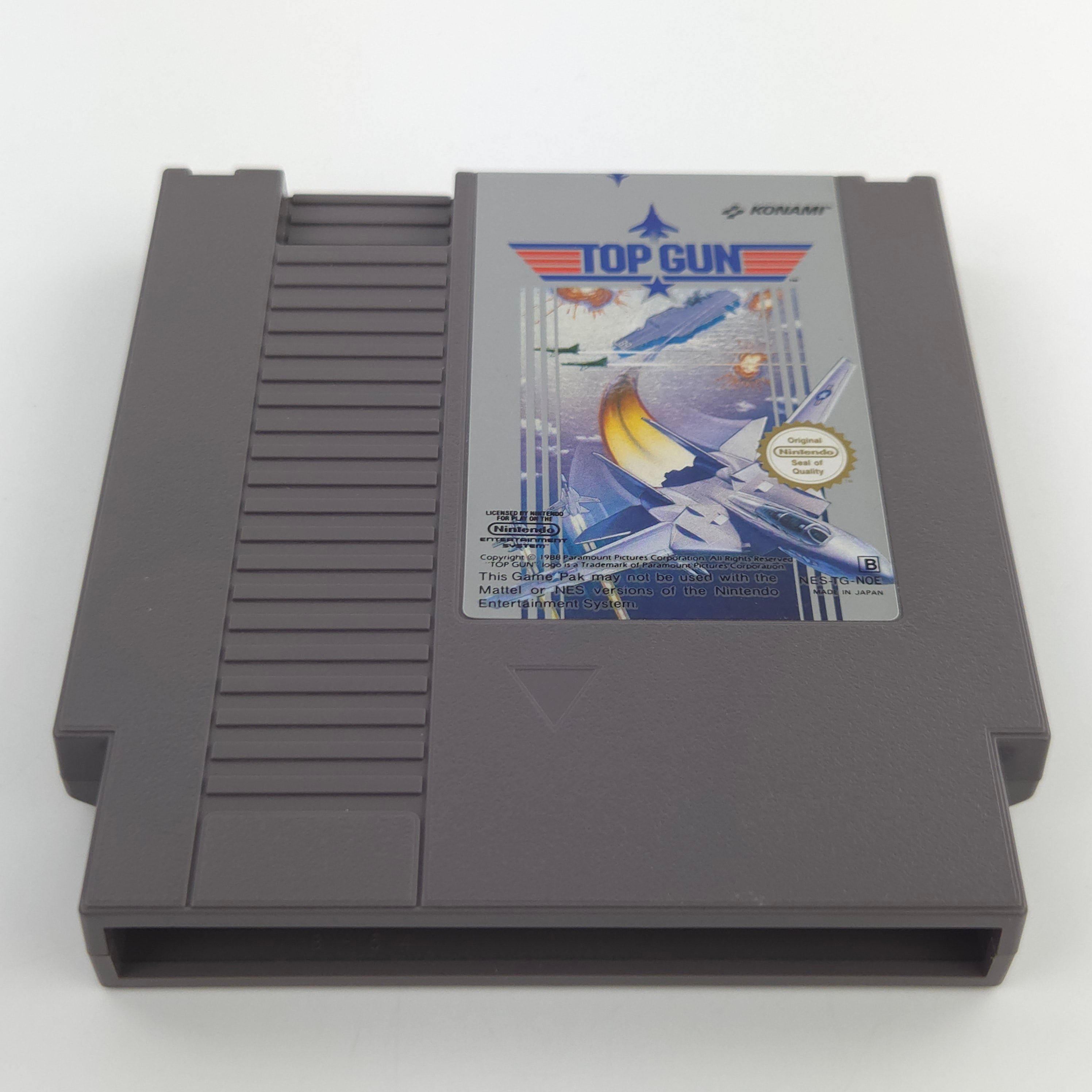 Nintendo NES Spiel Top Gun Modul Schutzhülle PAL NOE