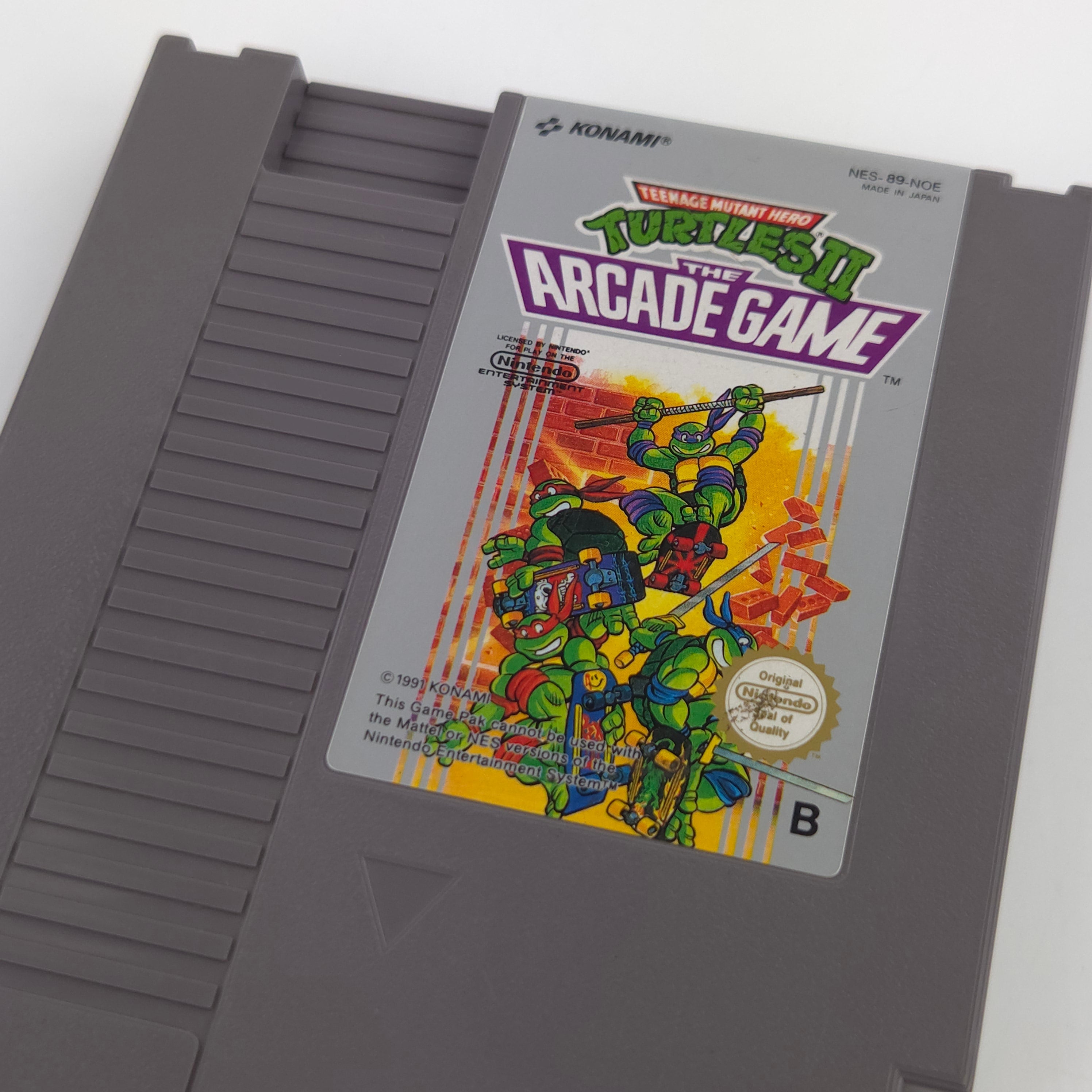 Nintendo NES Spiel Turtles II The Arcade Game Schutzhülle