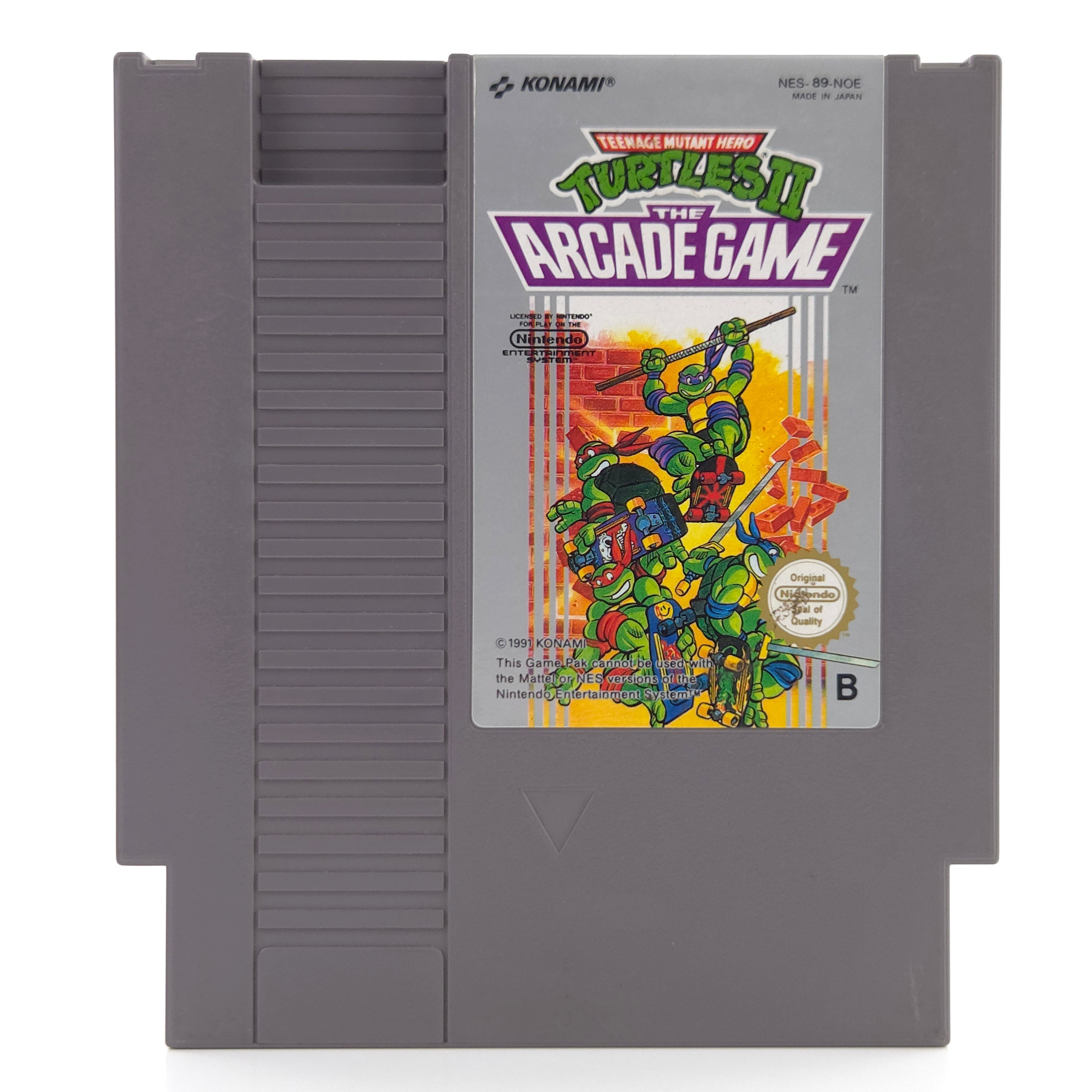 Nintendo NES Spiel Turtles II The Arcade Game Schutzhülle