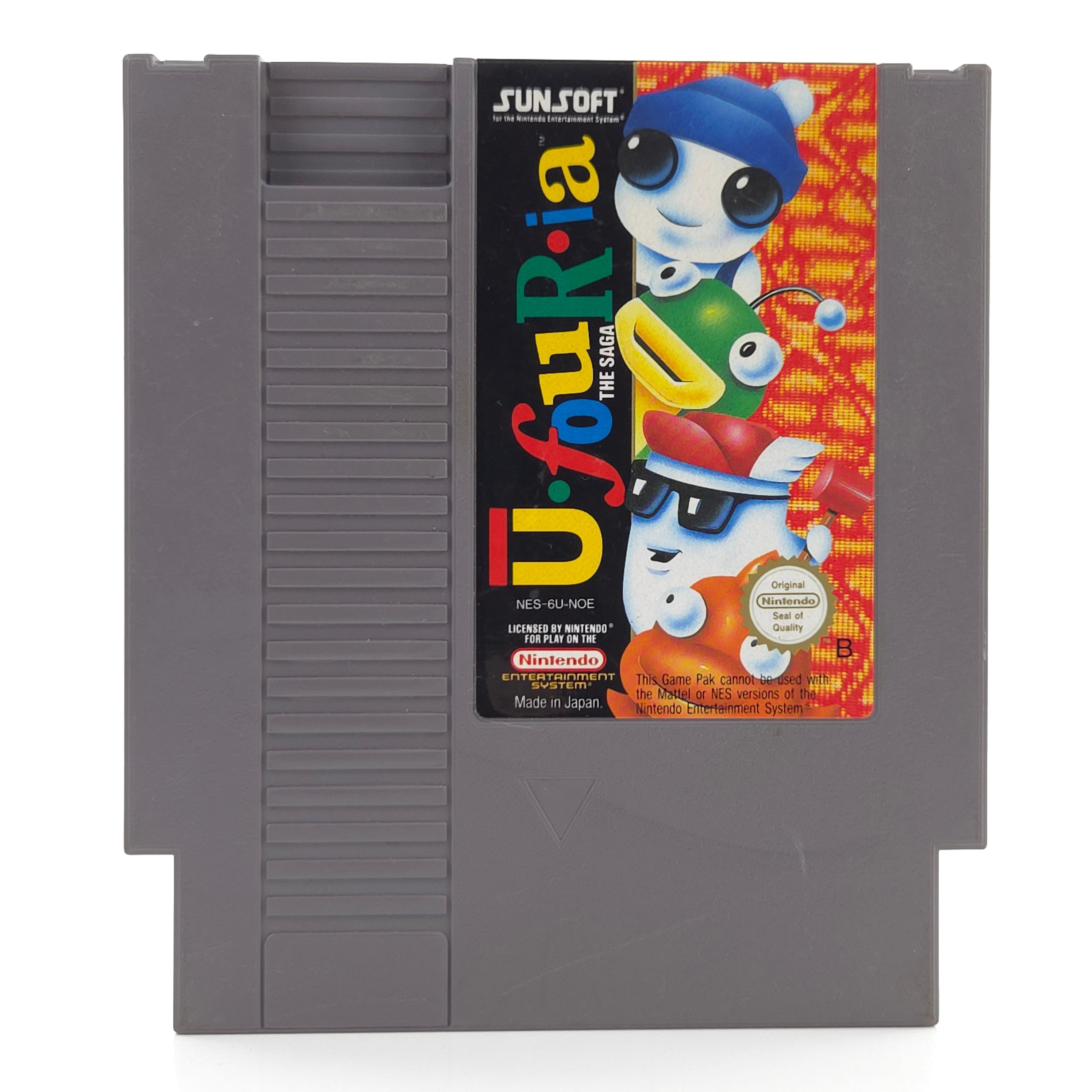Nintendo NES Spiel Ufouria Modul Schutzhülle SUNSOFT PAL