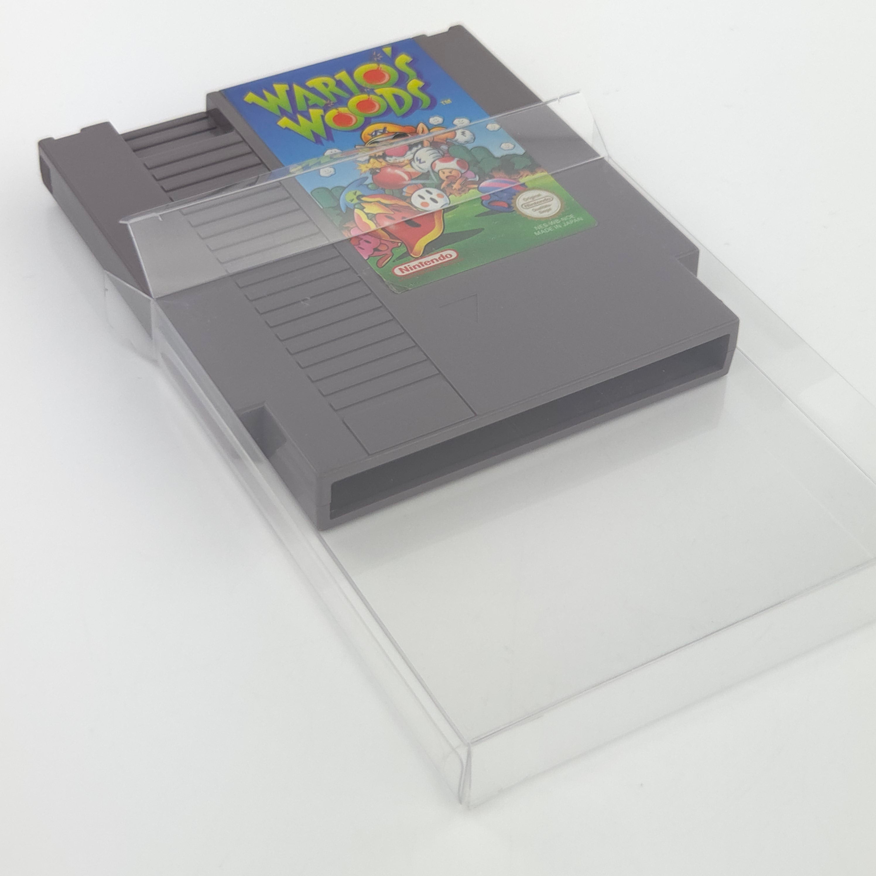 Nintendo NES Spiel Wario Woods Modul Schutzhülle PAL NOE