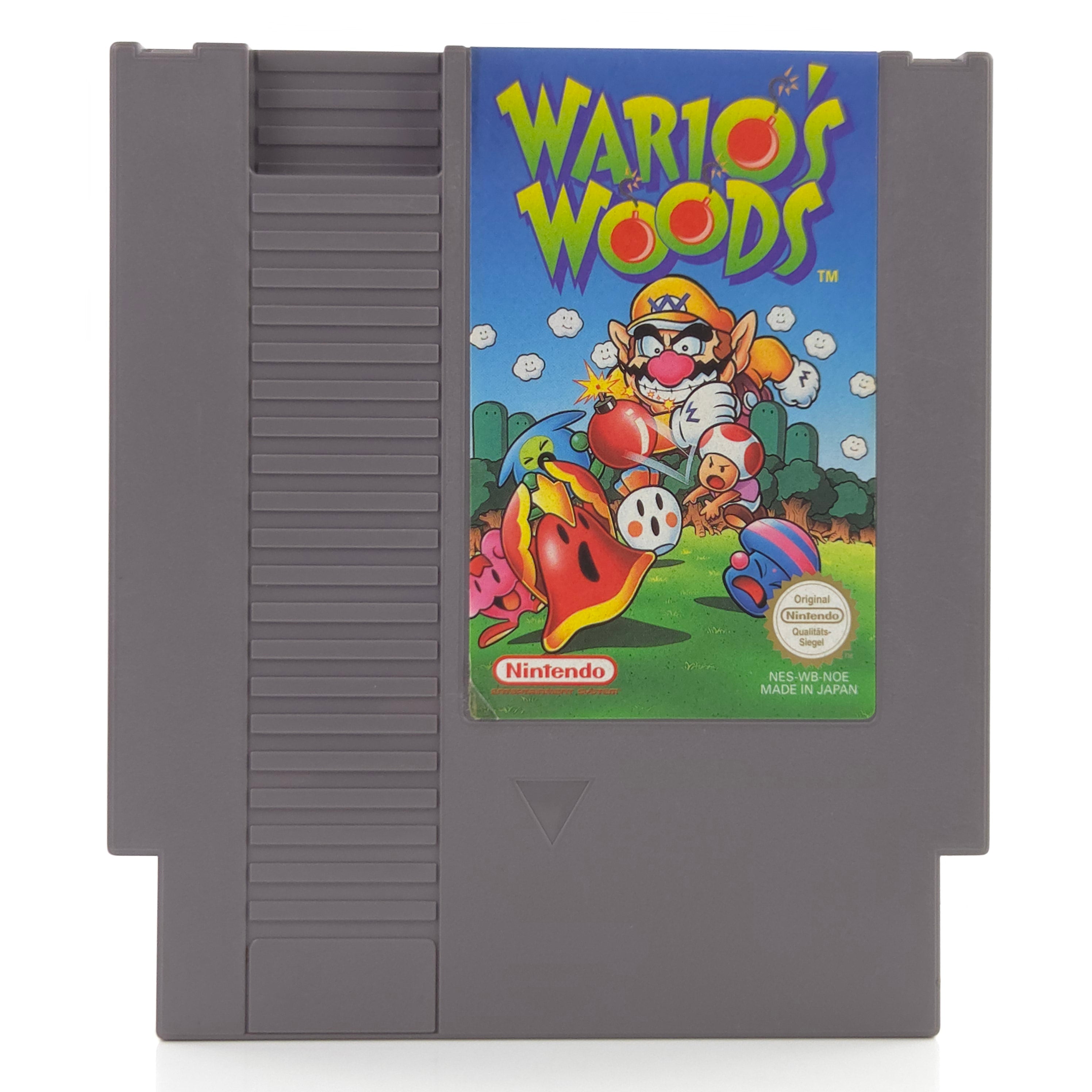 Nintendo NES Spiel Wario Woods Modul Schutzhülle PAL NOE