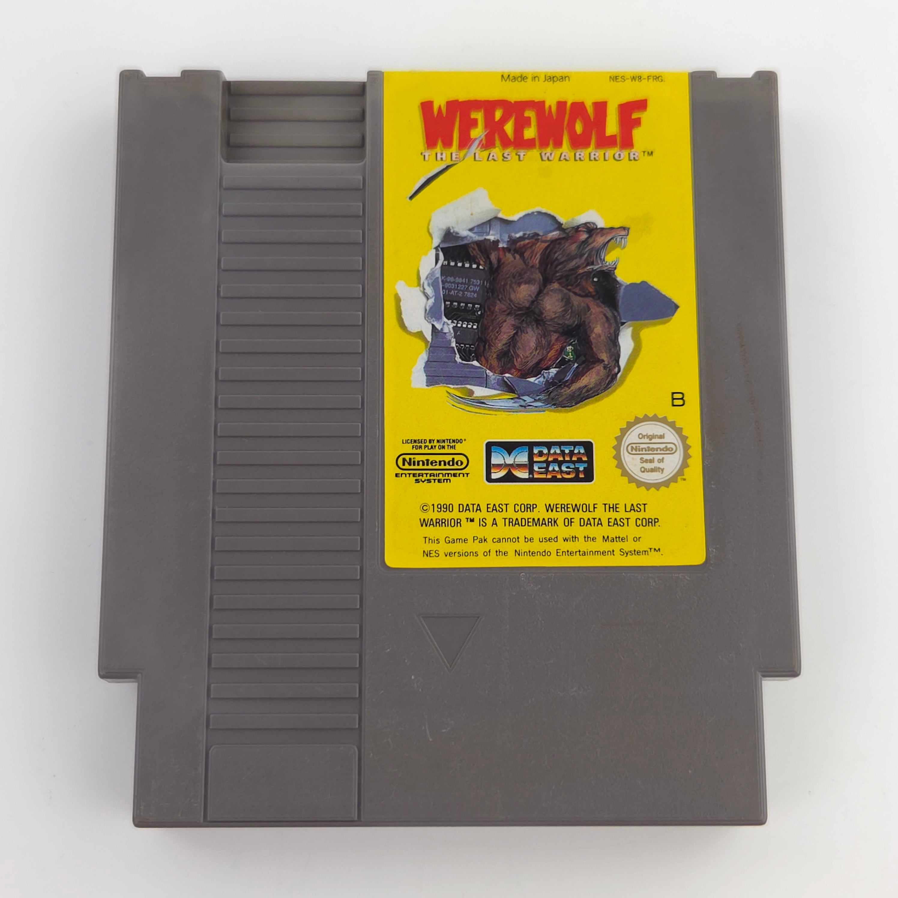 Nintendo NES Spiel Werewolf The Last Warrior PAL Modul