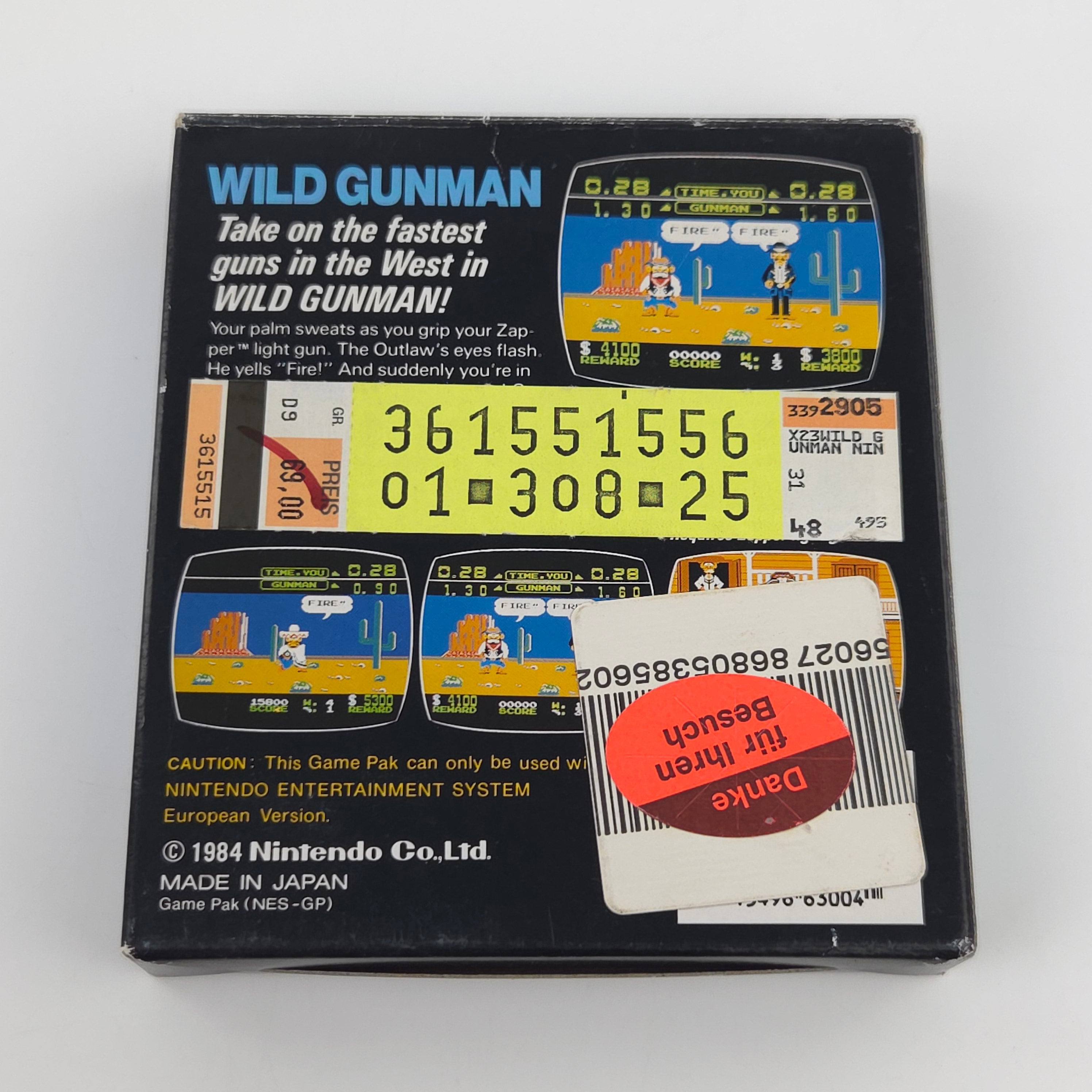 Nintendo NES Spiel – Wild Gunman (OVP PAL)